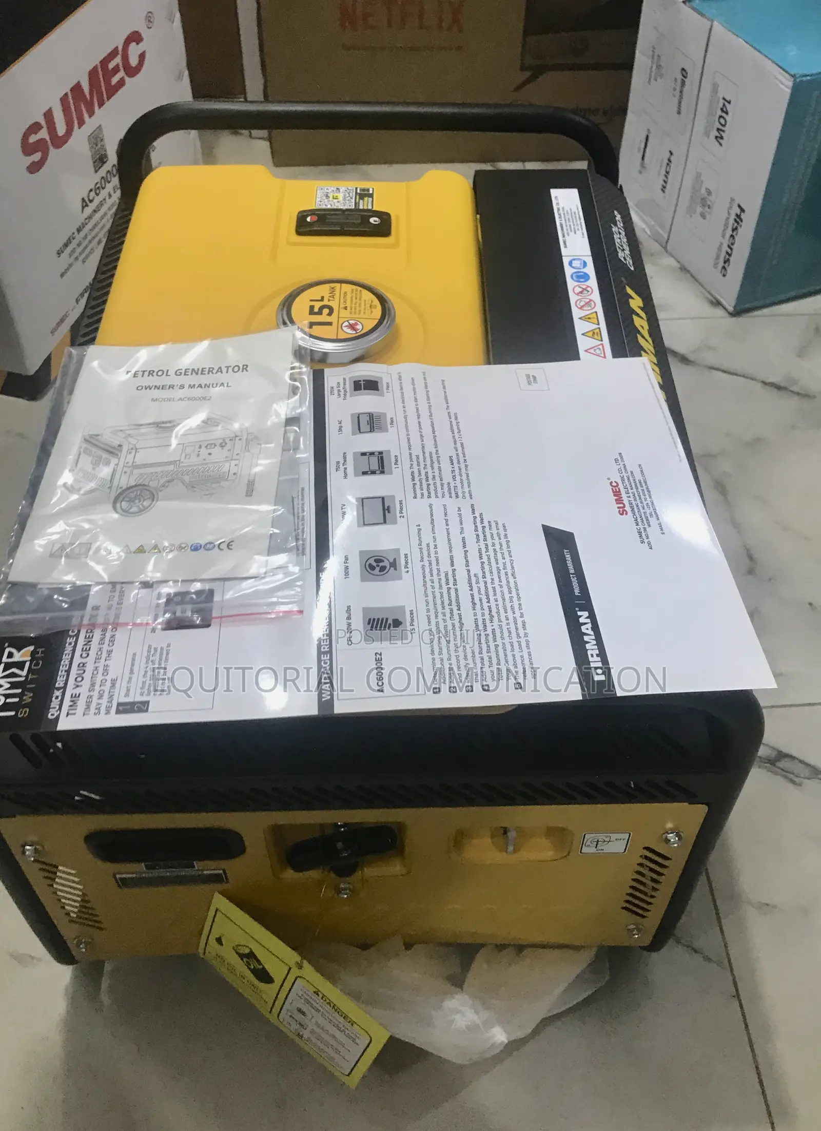 Firman Ac6000e2 Industrial-Grade Portable Generator