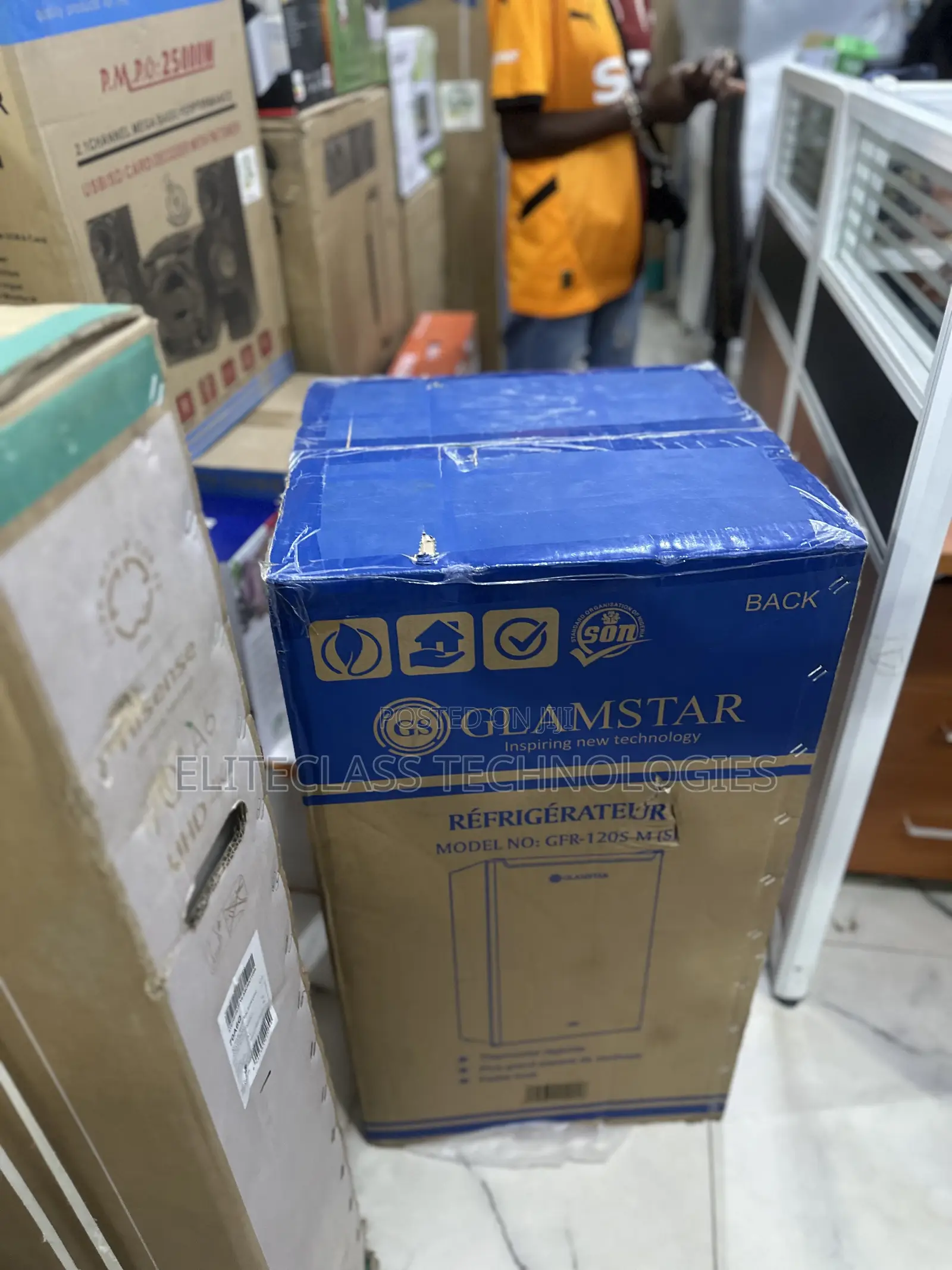 Glamstar GFR-120s-M(S) Single Door Silver Refrigerator