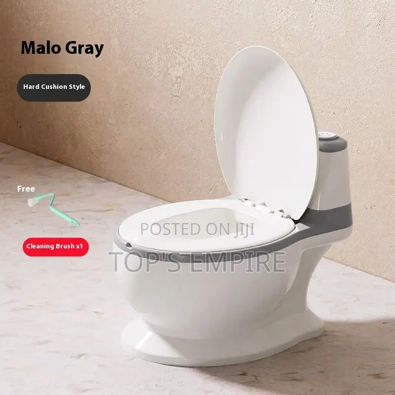 Children’S Plastic Simulated Flushing Sound Toilet Trainer – Unisex