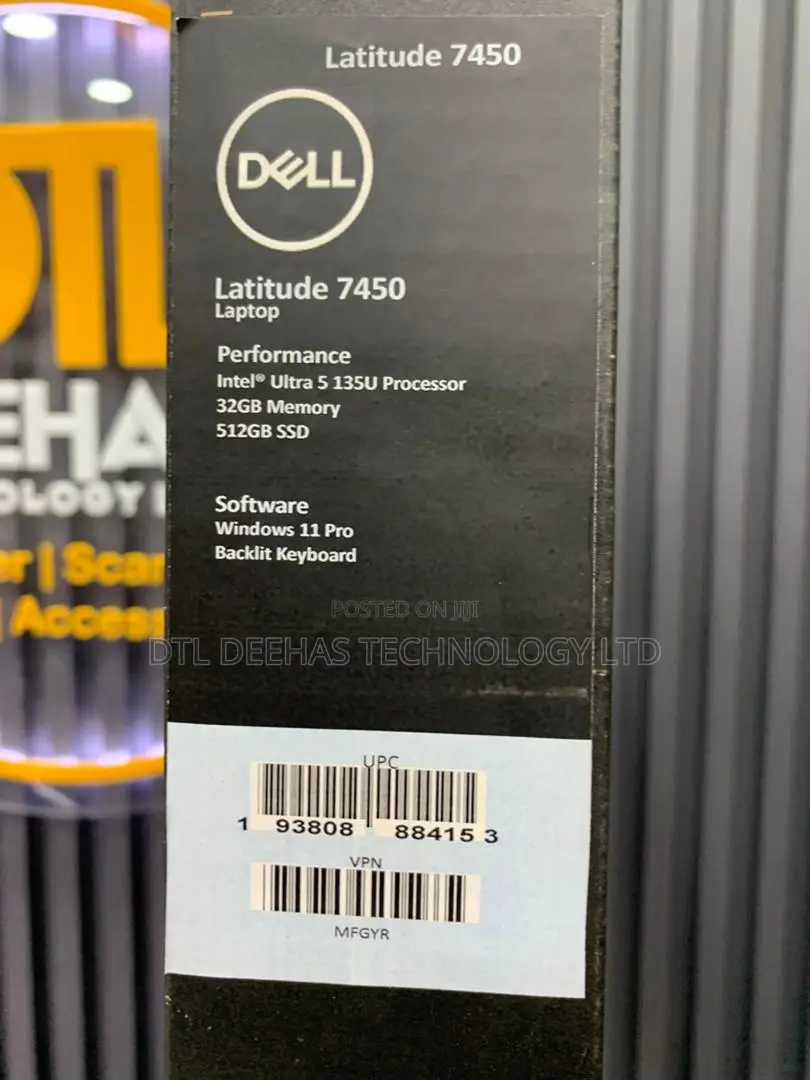 New Laptop Dell Latitude 7450 32GB Intel Core Ultra 5 SSD 512GB