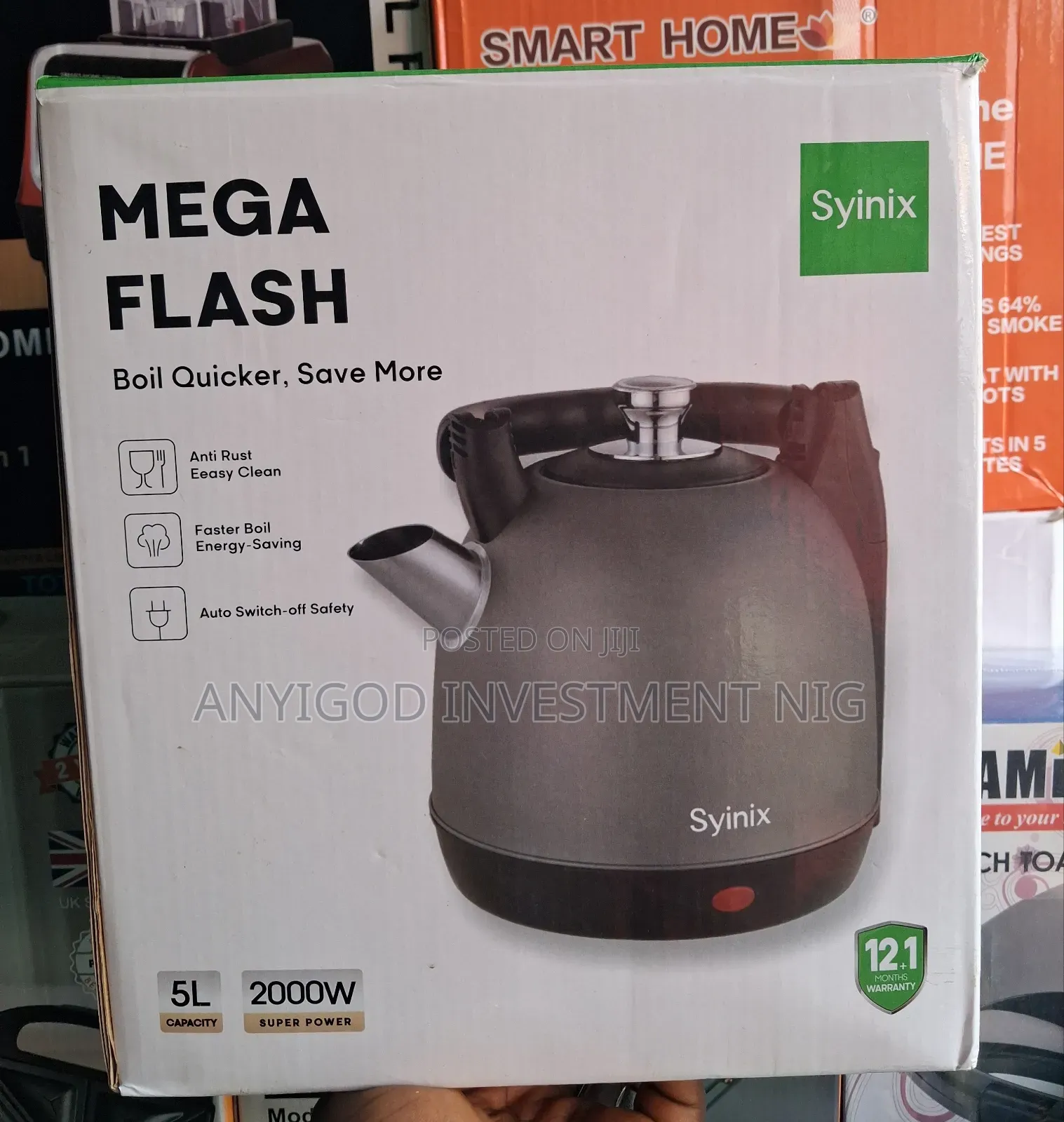 5.0 Litres Synix Electric Foldable Kettle