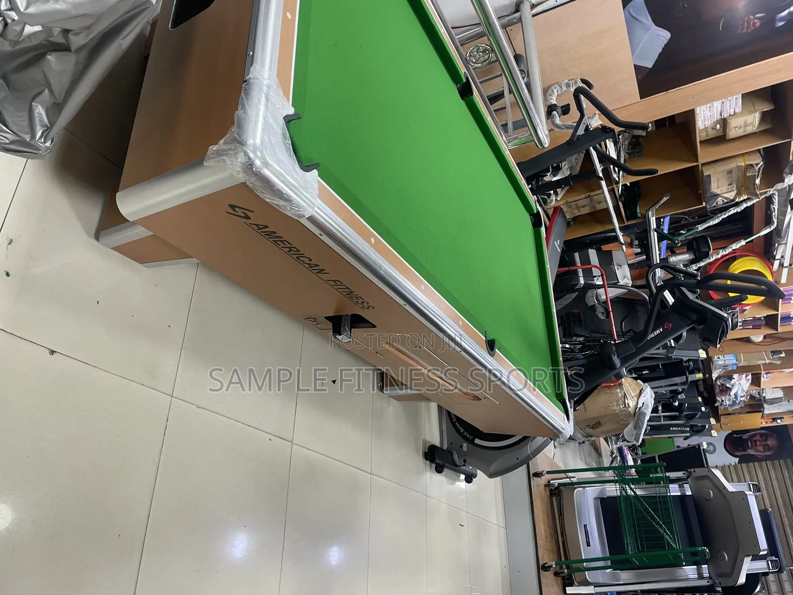 Marble Top and Coin Operated American Fitness Snooker Board