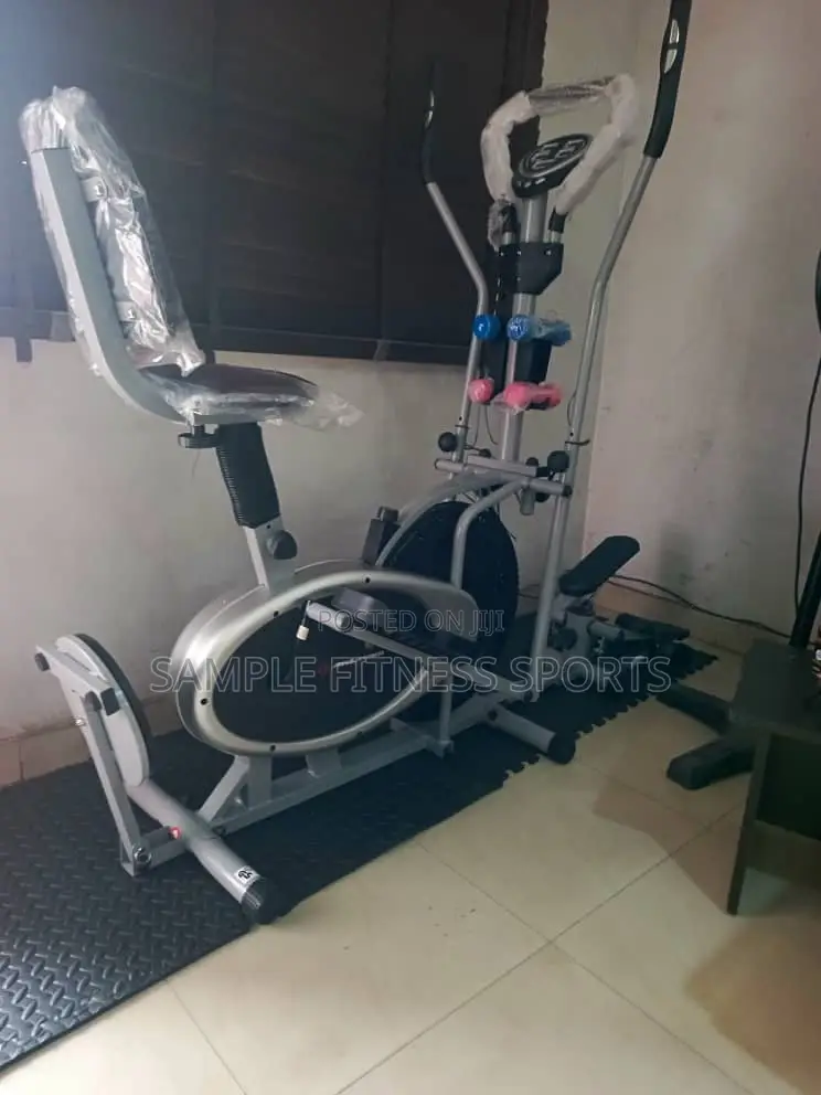 New Best American Fitness Orbitrack Bike With Stepper and Dumbbells