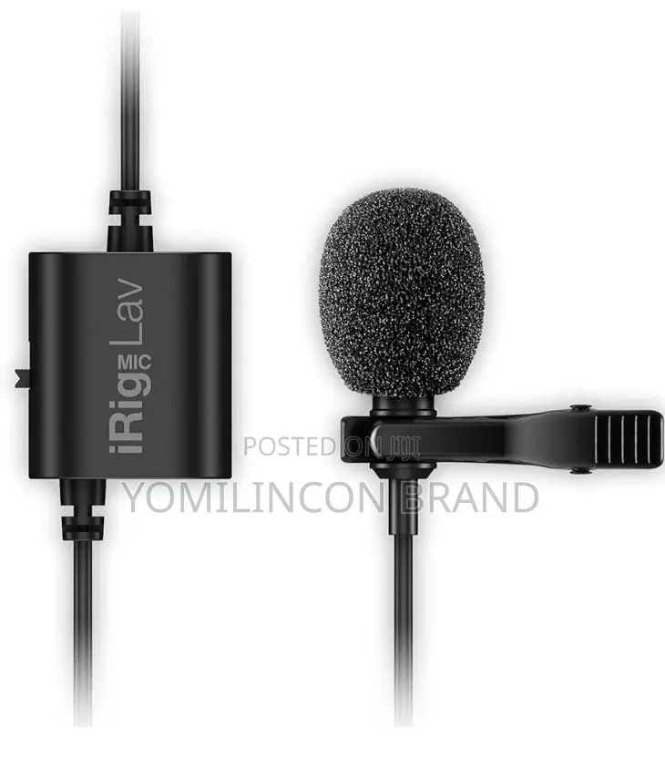 Ik Multimedia Irig Mic Lav Lapel Microphone, Omnidirectional Condenser