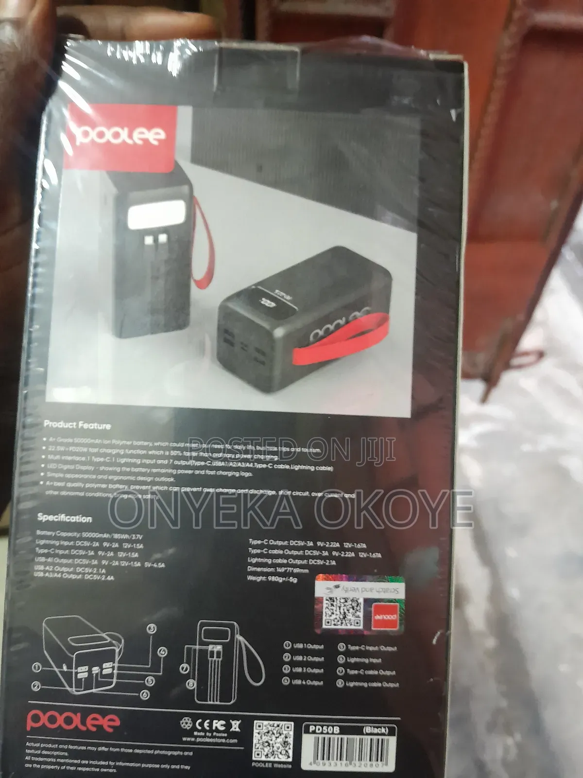 Polee Power Bank 50,000mah
