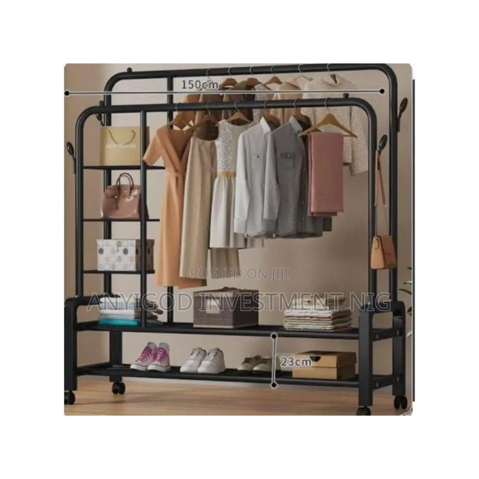 48kg Capacity Double Pole Clothes Hanger