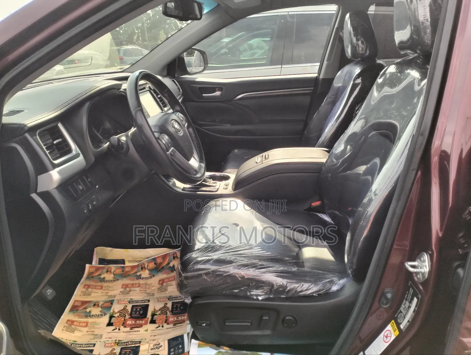 Toyota Highlander Limited Platinum V6 4x4 (3.5L 6cyl 6A) 2016 Burgundy
