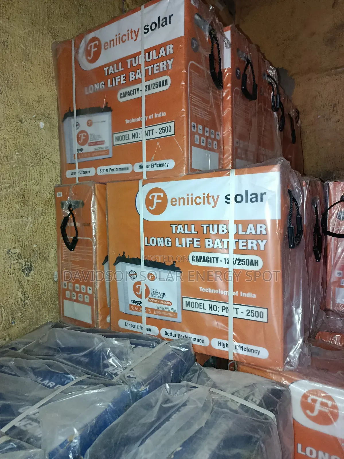 250arh 12v Felicity Solar Tubular Battery