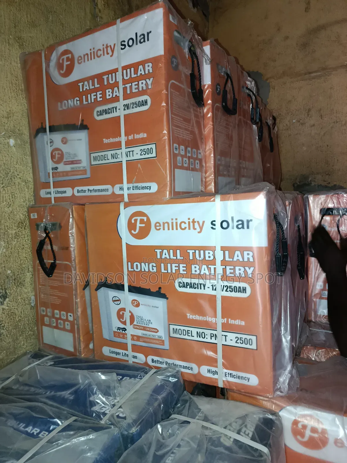 250arh 12v Felicity Solar Tubular Battery