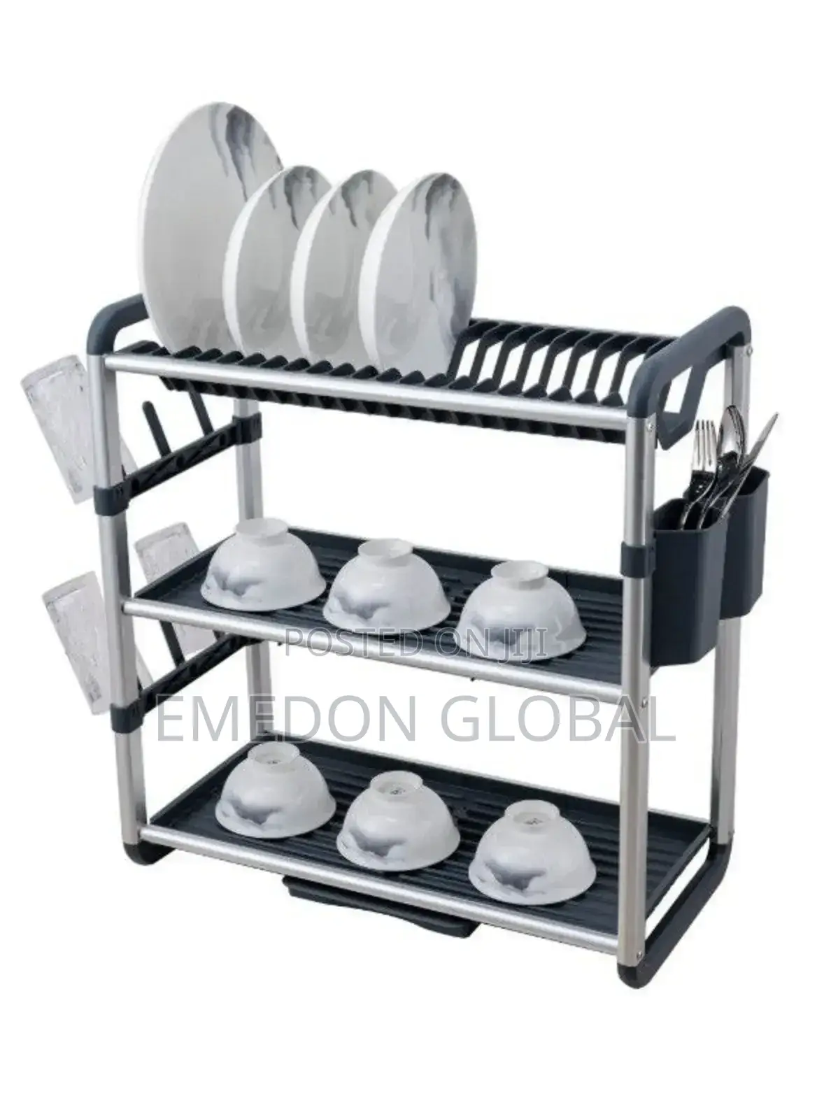 Aluminum Rust Free Quality 3 Tier Dish Rack