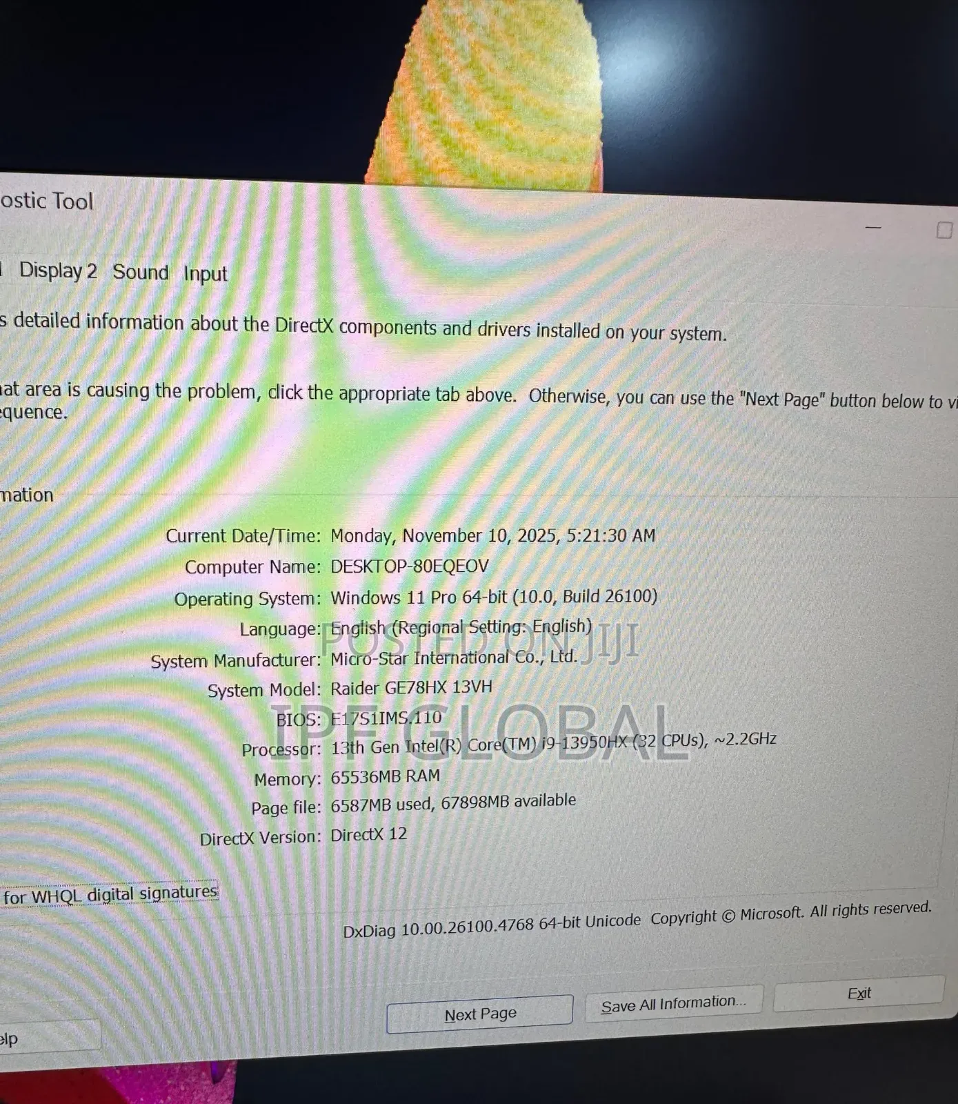 Laptop MSI Raider GE78HX 64GB Intel Core i9 SSD 1T