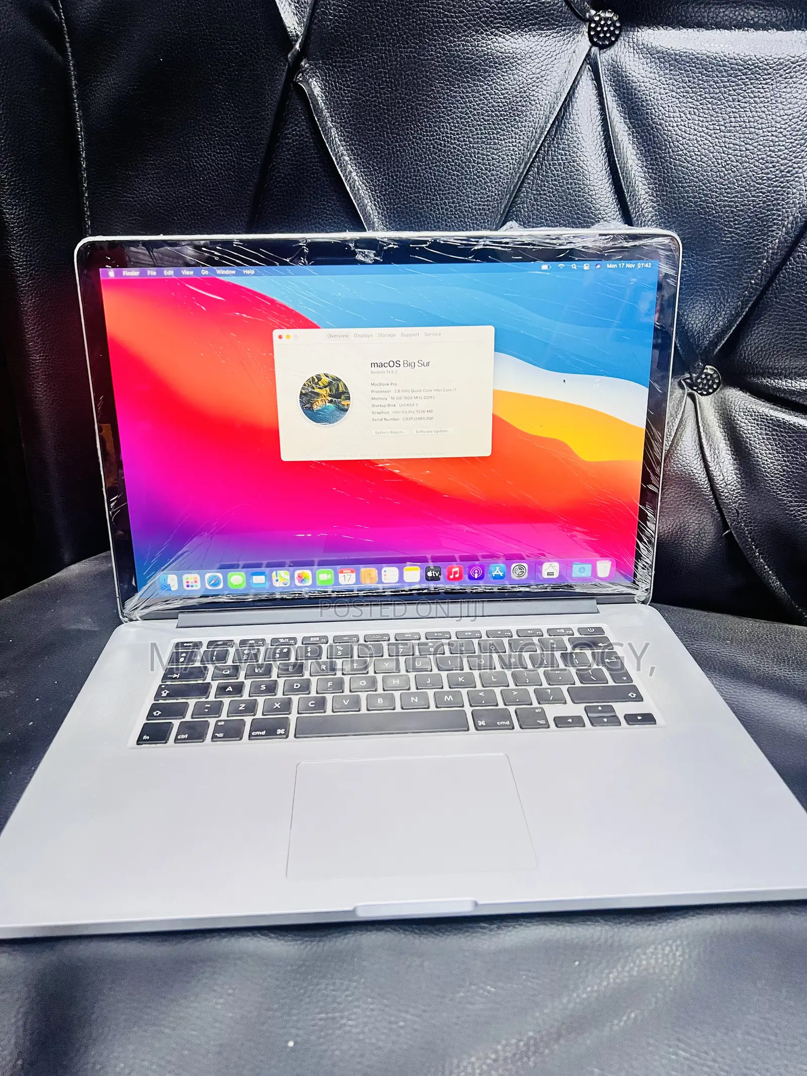 Laptop Apple MacBook Pro 2014 16GB Intel Core I7 SSD 512GB