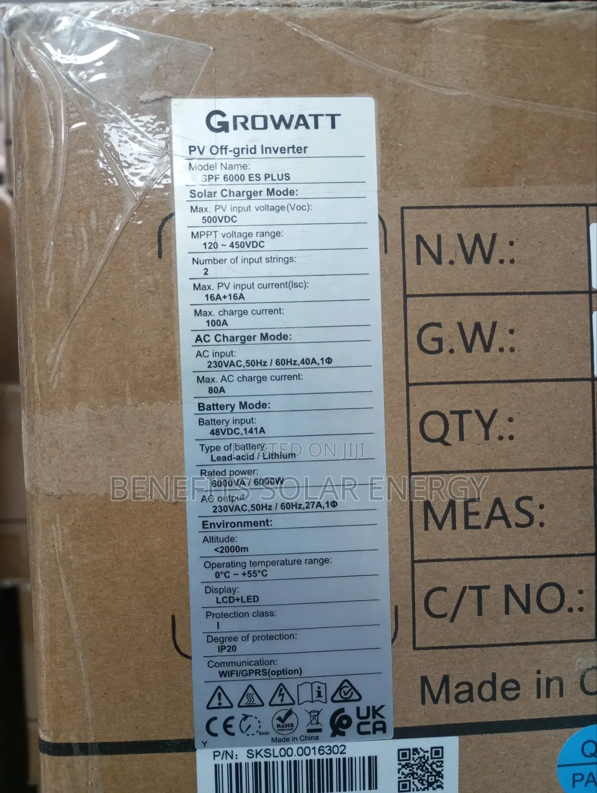 6kva 48v Growatt Hybrid Inverter