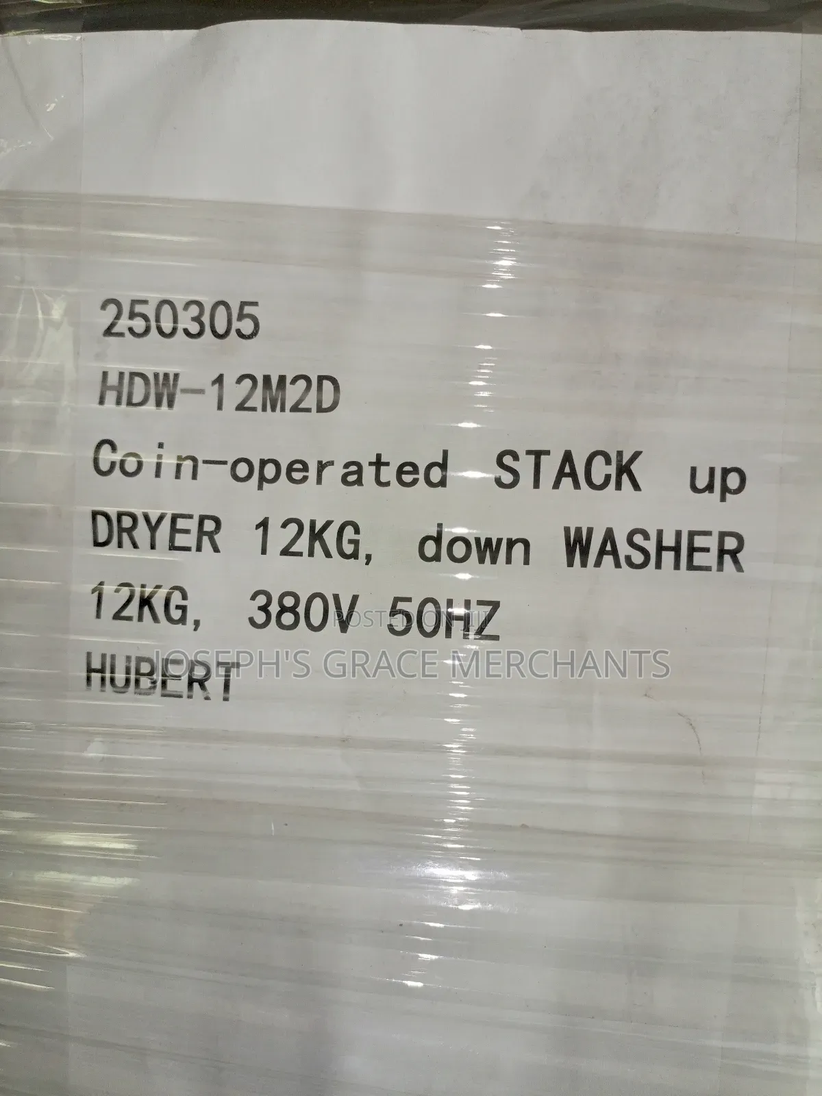 HWD 12kg Stack Washer/12kg Tumble Dryer Industrial Machine.