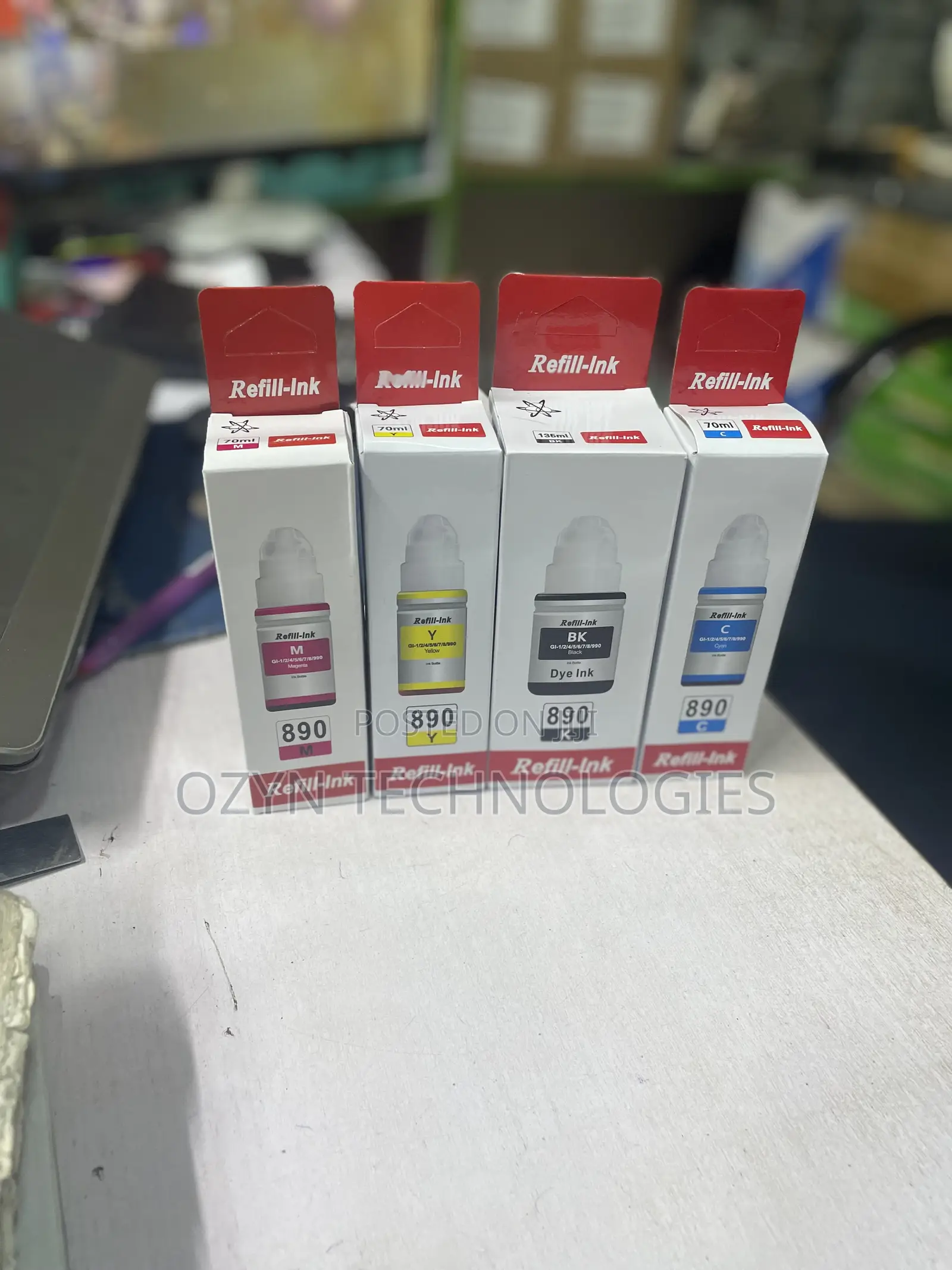 Canon Compatible 4 Colour Refill Ink for G Series Printers