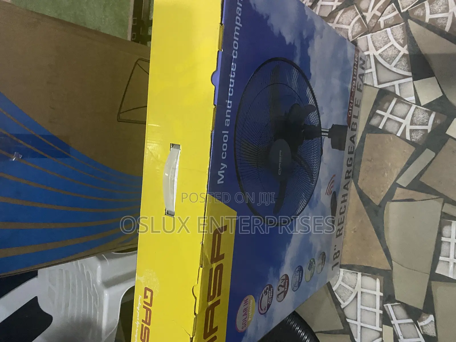Qasa 18” Rechargeable Fan (Qrf-5918hr)