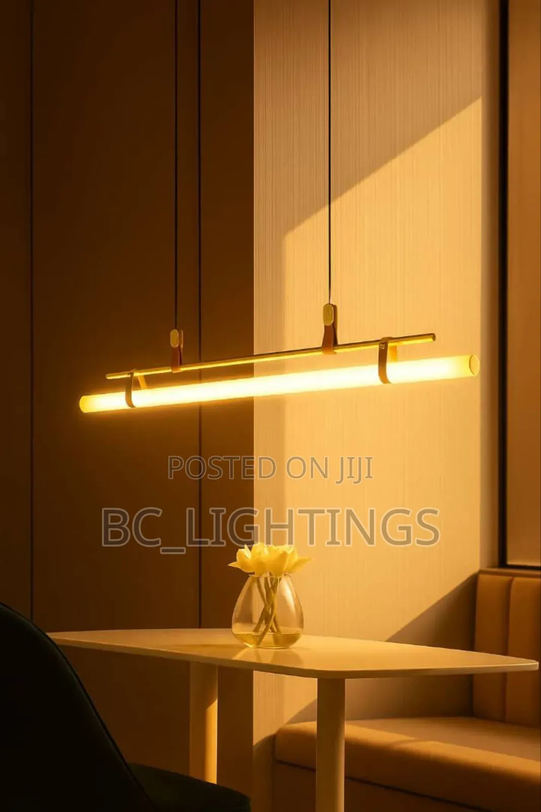 Nordic Led Lamp for Dining Living Room Kitchen Long Tube Chandelier