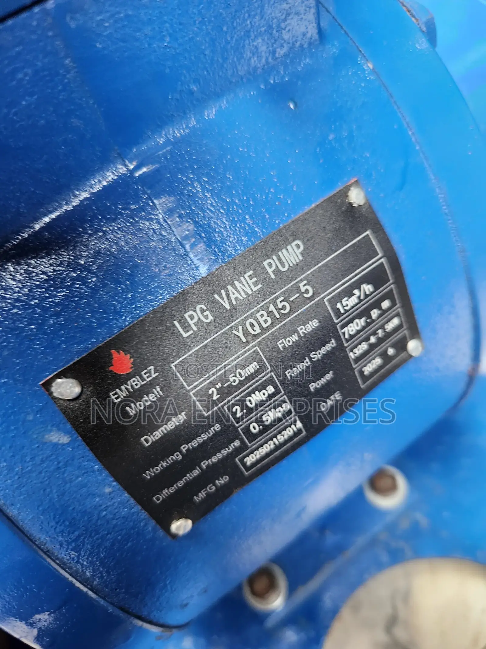 LPG Vane Gas Pump Powered by 5hp Motor (2 Inches)