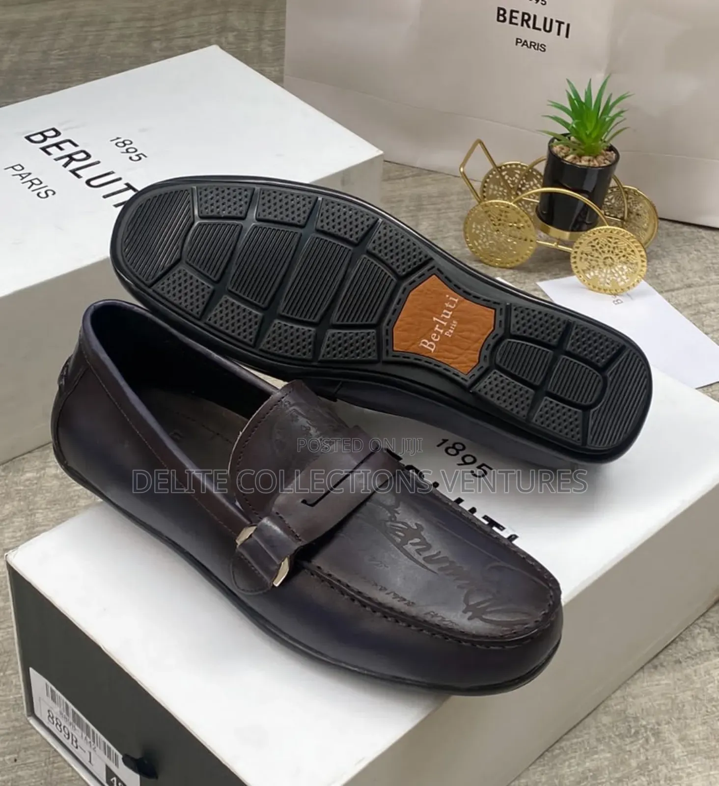 *New " Berluti" Real Leather Loafers (Flat) Just Arrived