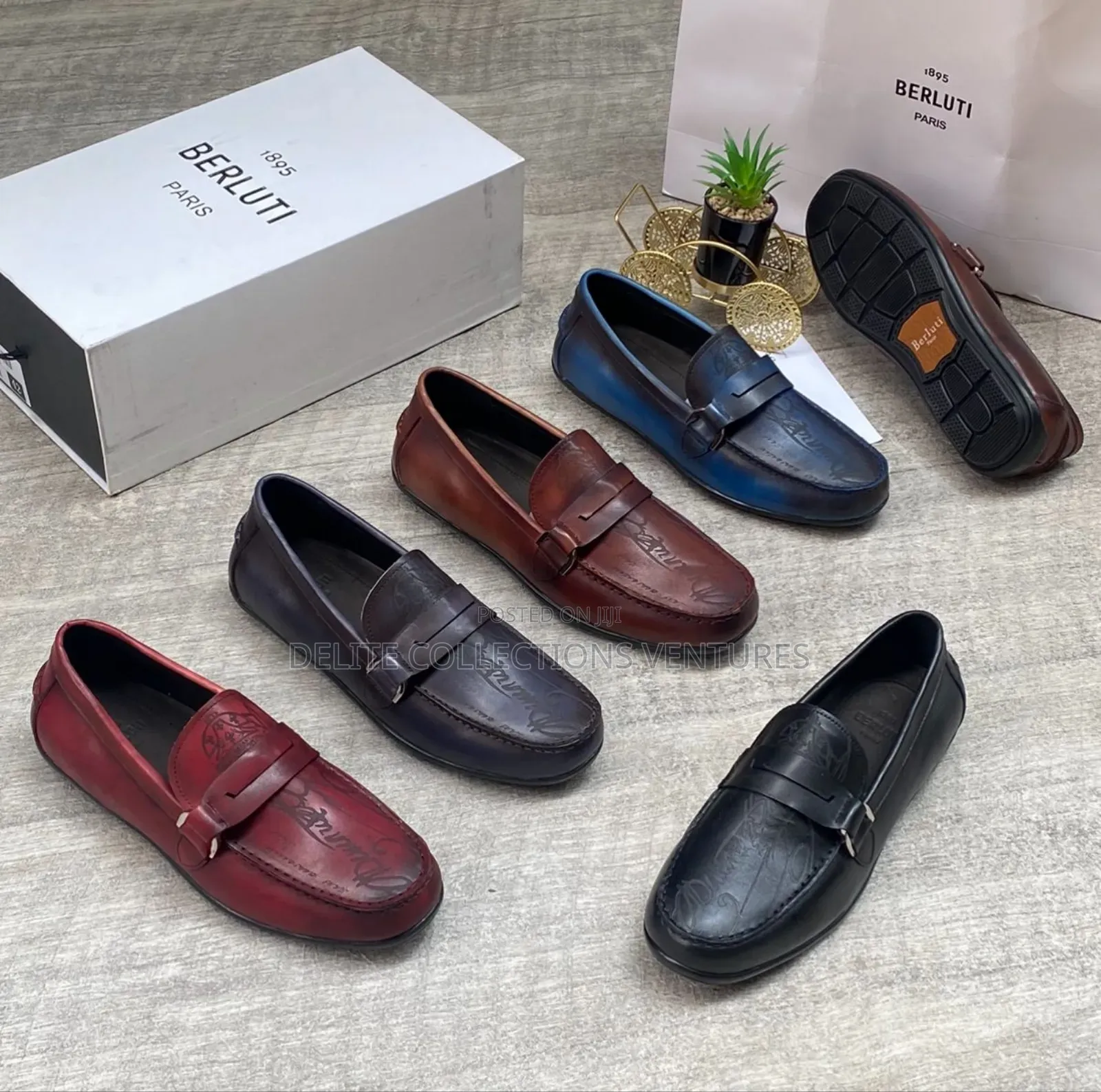 *New " Berluti" Real Leather Loafers (Flat) Just Arrived