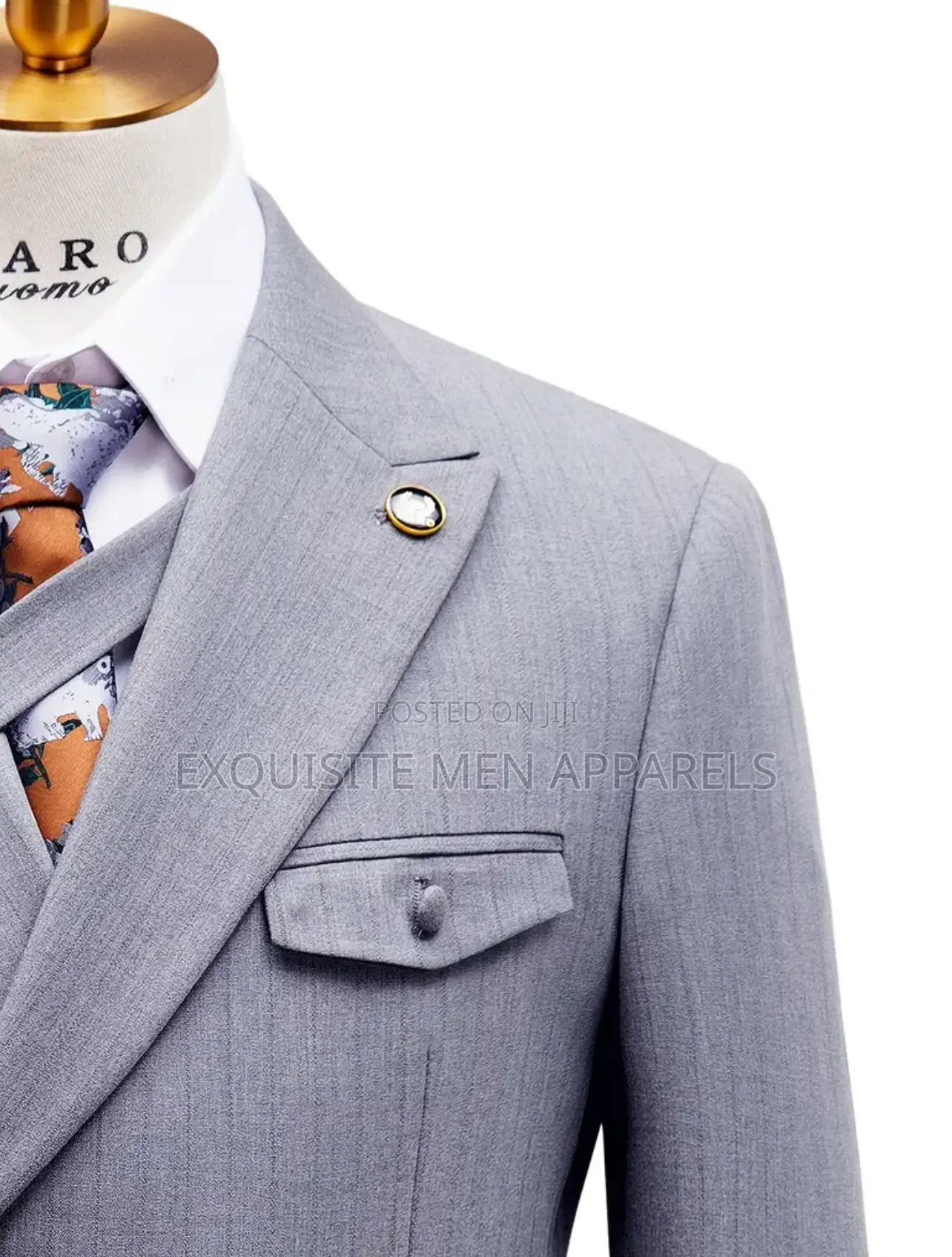 Latest Designers Turkish Daro Double Breasted Stripe Suit