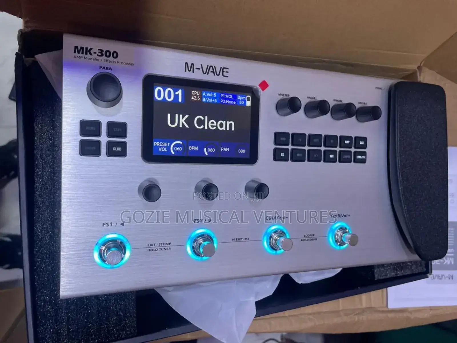 M_ Vave M-K 300 Multi Effect Pedal Processor With Sound.