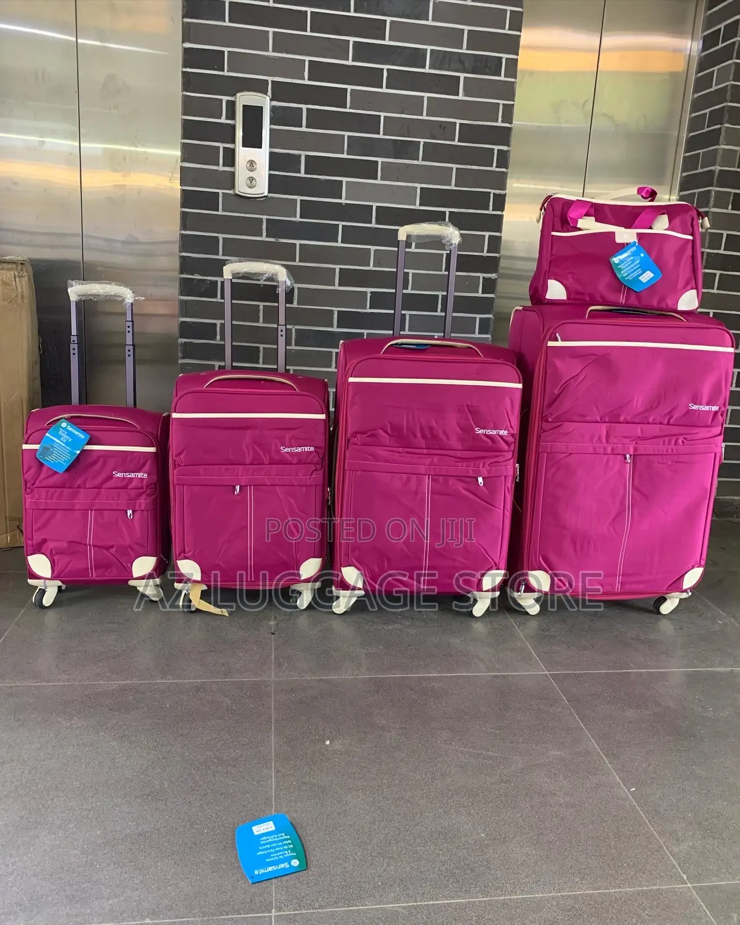 Set of 5 Fabric Quality Luggage Boxes