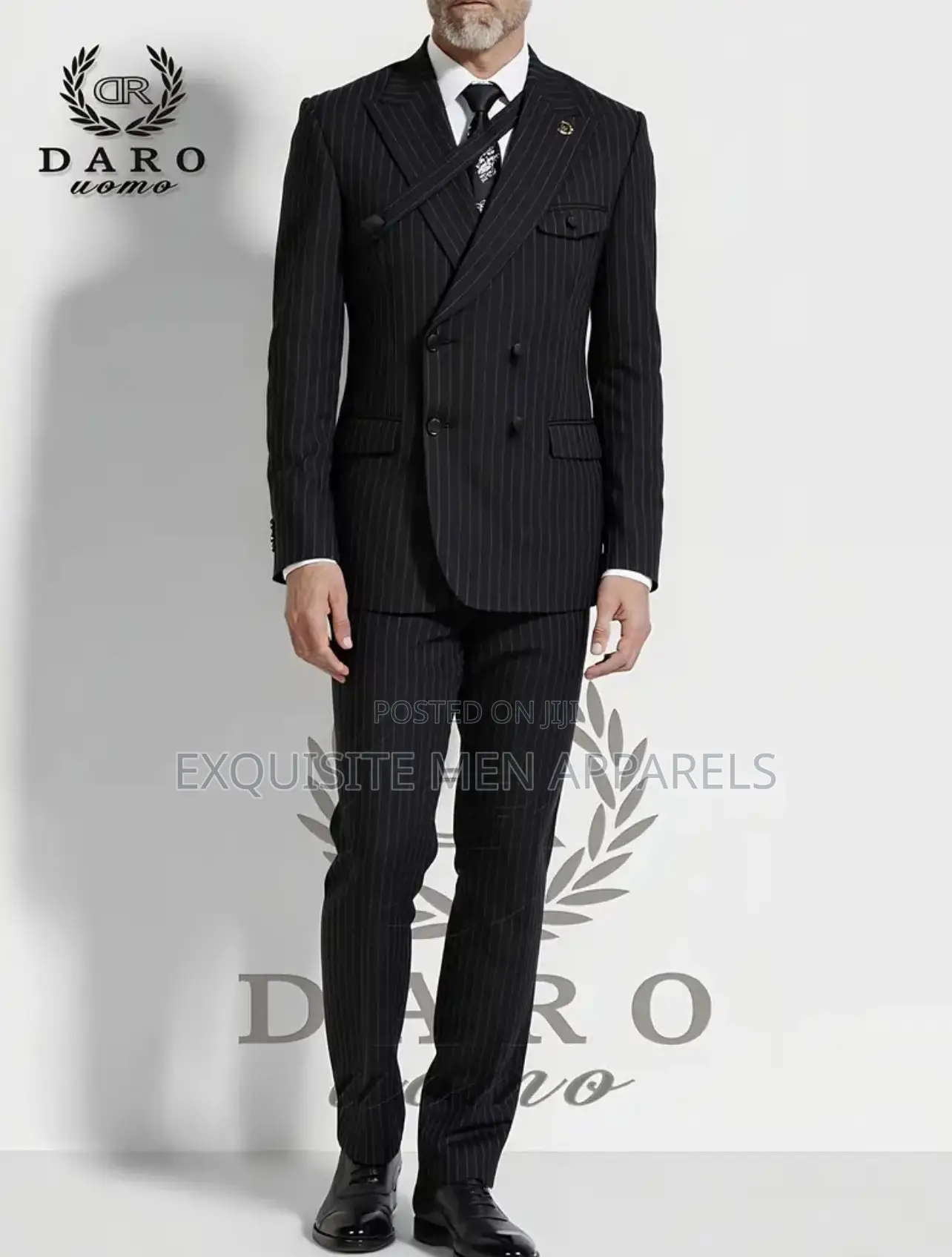 Quality Stripe Double Bread Turkish Men’S Suit