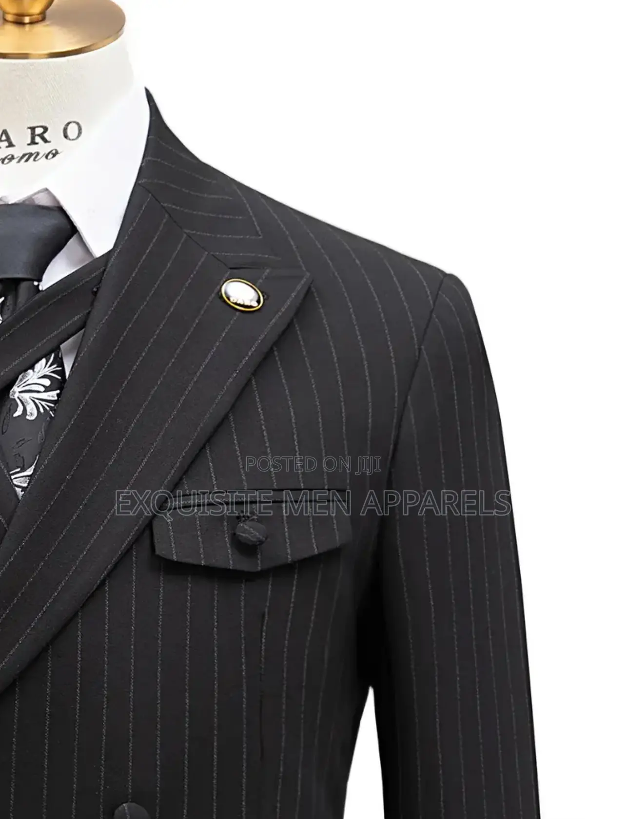 Quality Stripe Double Bread Turkish Men’S Suit