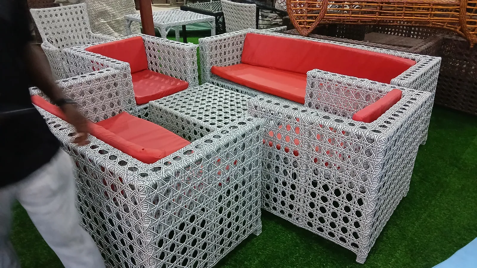Outdoor Chair by 7 Sitter With Centre Table
