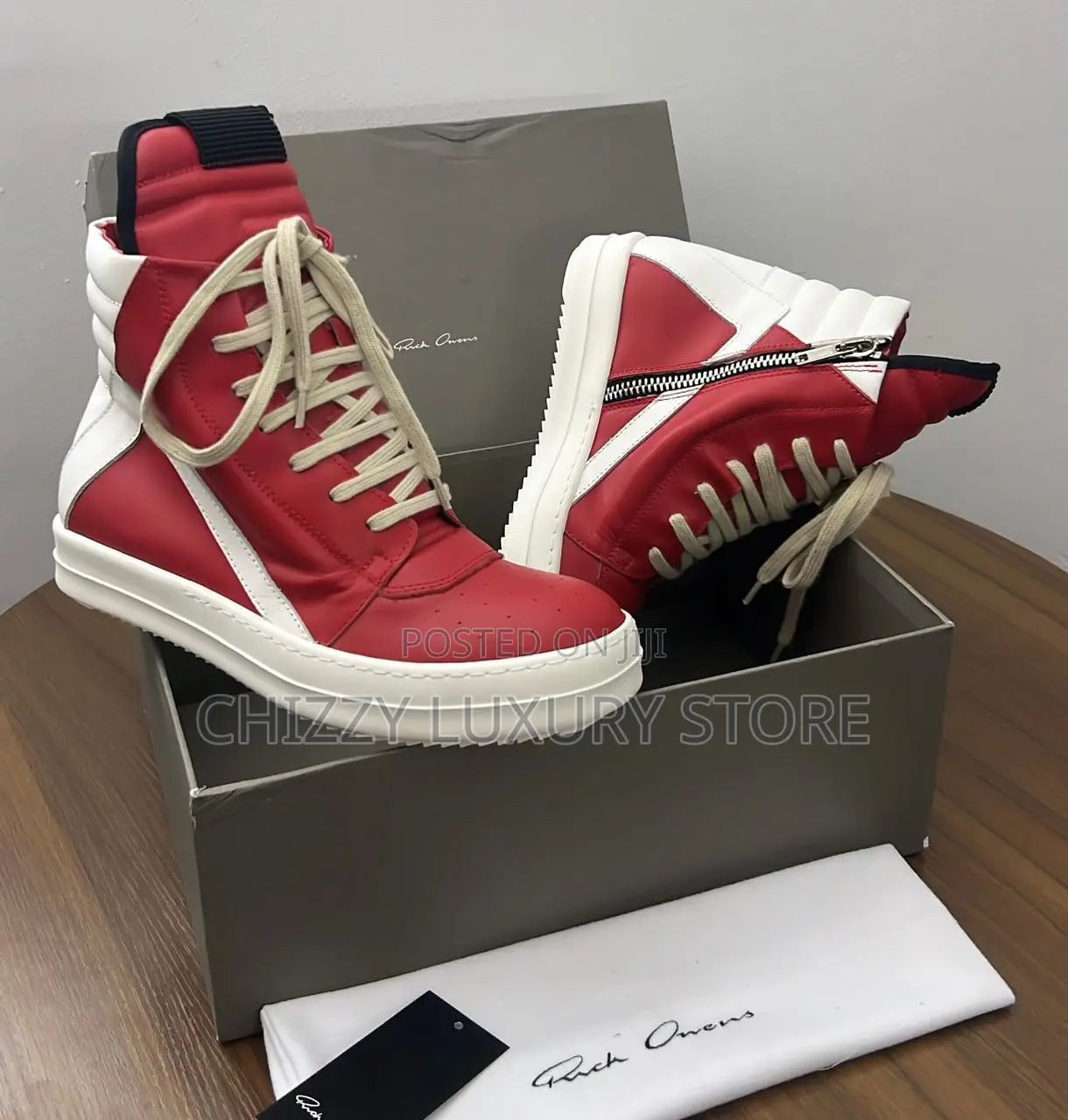 Rick Owens Quality Luxury Men Sneakers