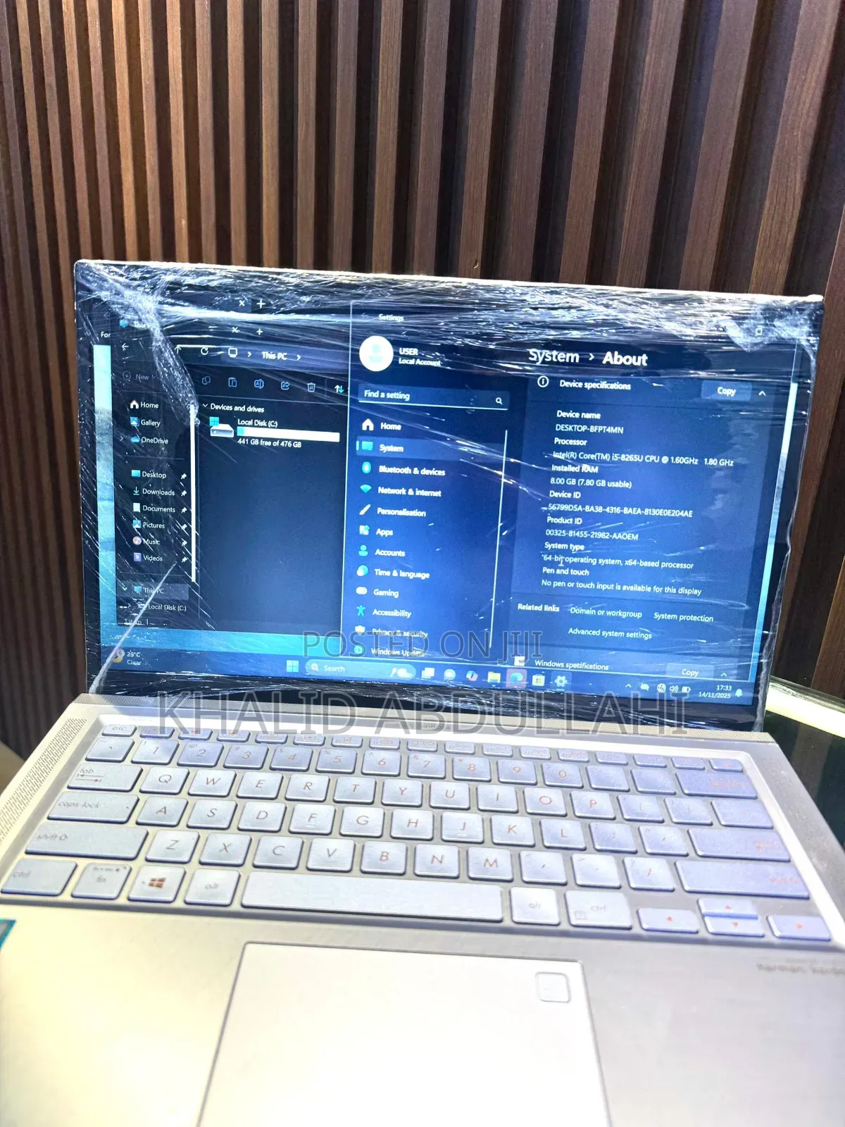 Laptop Asus Zenbook 14 UX434 8GB Intel Core I5 SSD 512GB