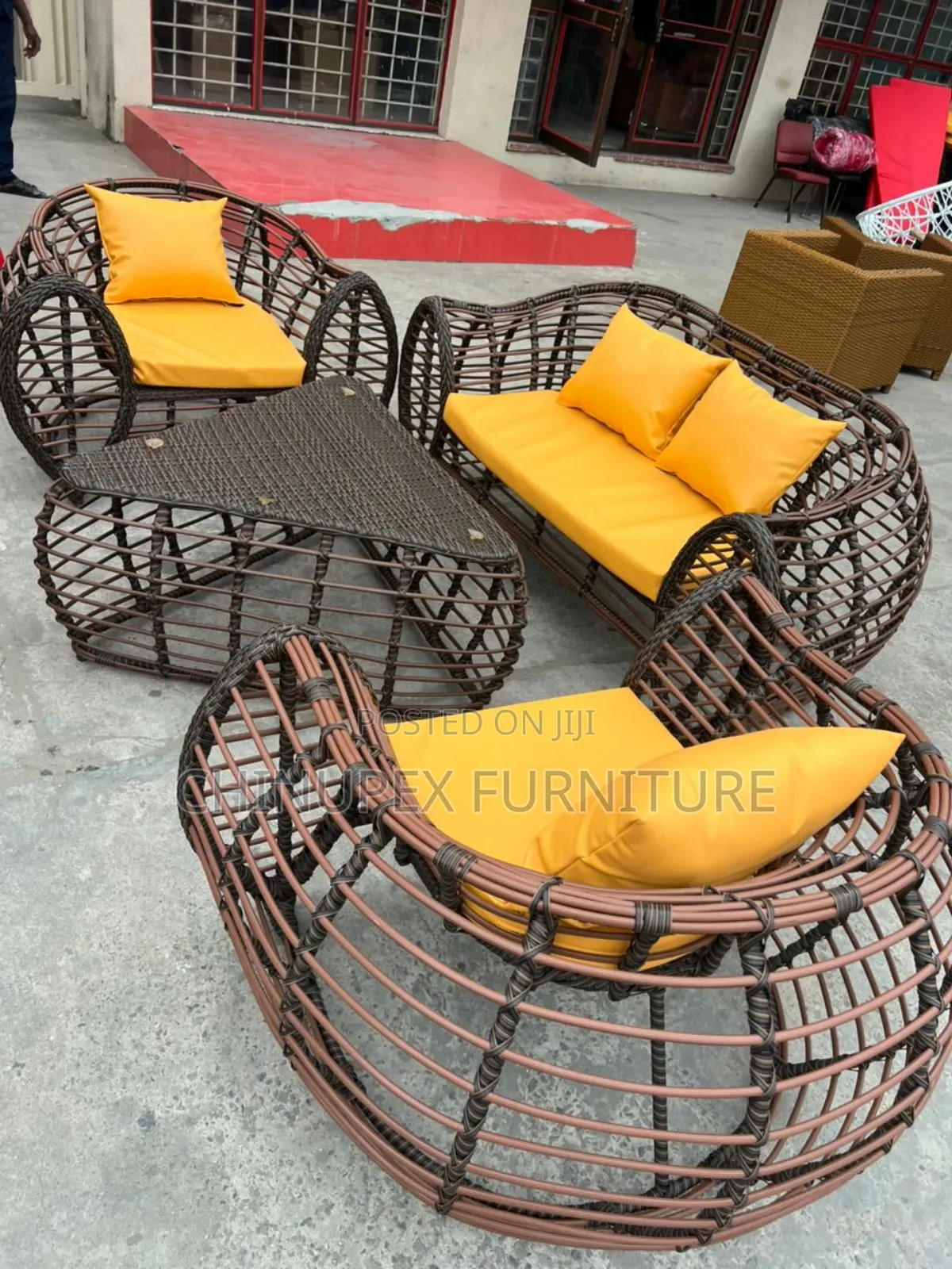 Giant Rattan by 4 Seaters Set