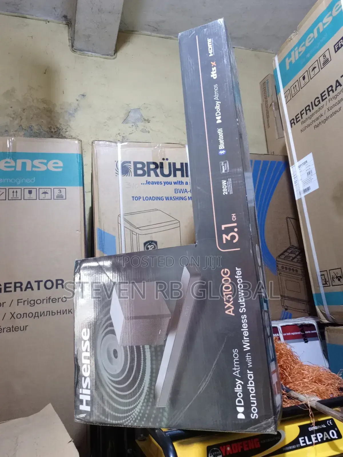 Hisense 280w Dolby Atmos Sound Bar – Aud 3100g-Ax (5.1ch)