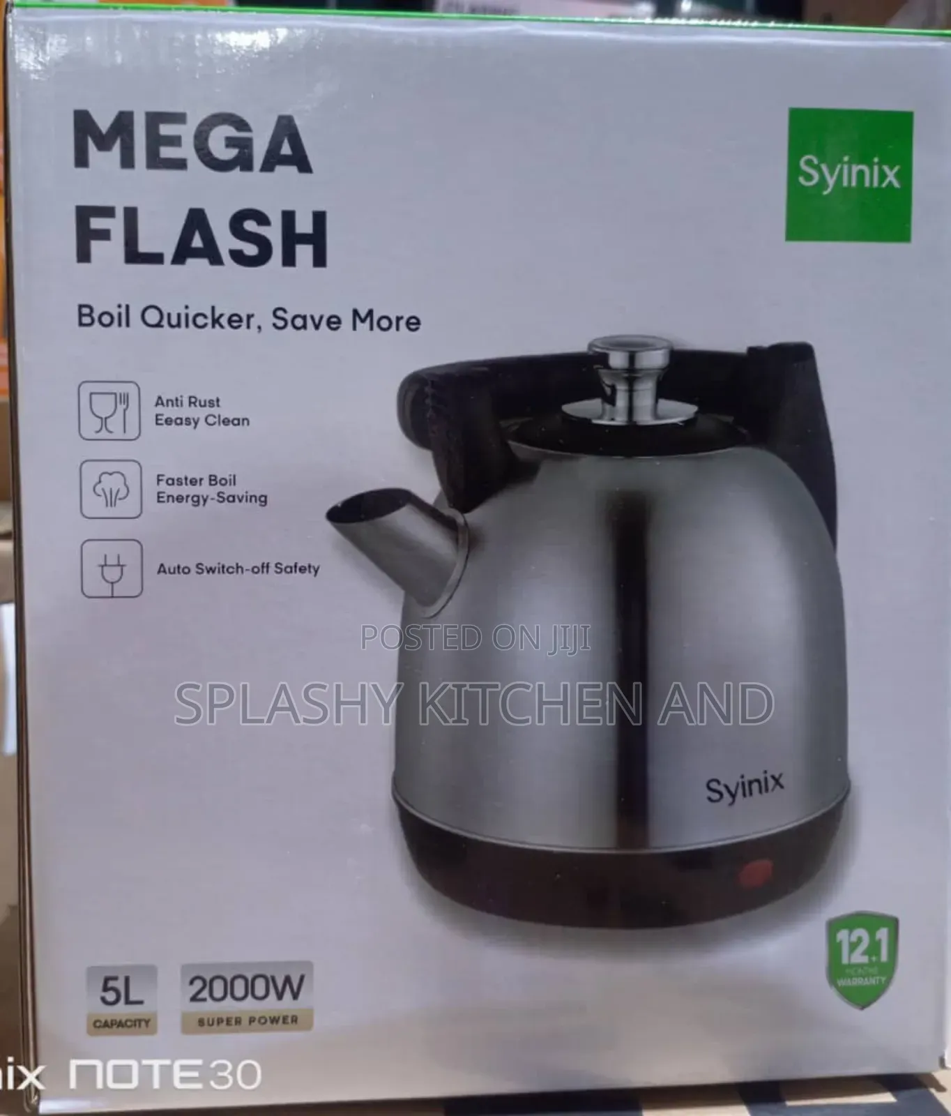 Syinix 5l Mega Flash Electric Kettle