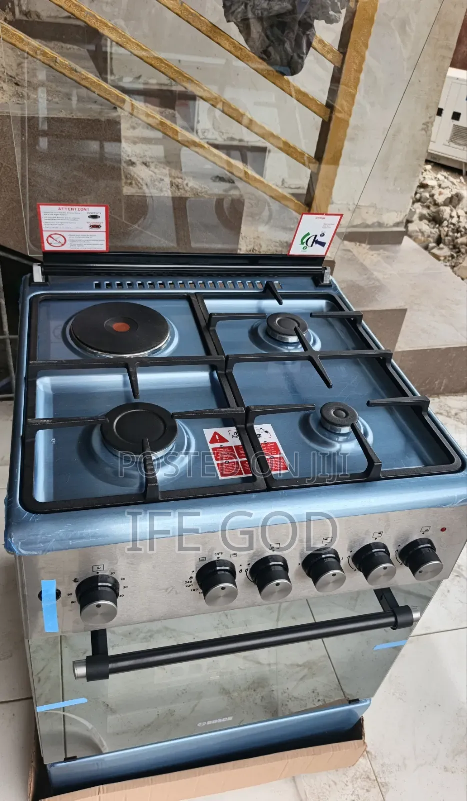 Original Quality Bosch 3+1german Technology Standing Gas Ele Cooker