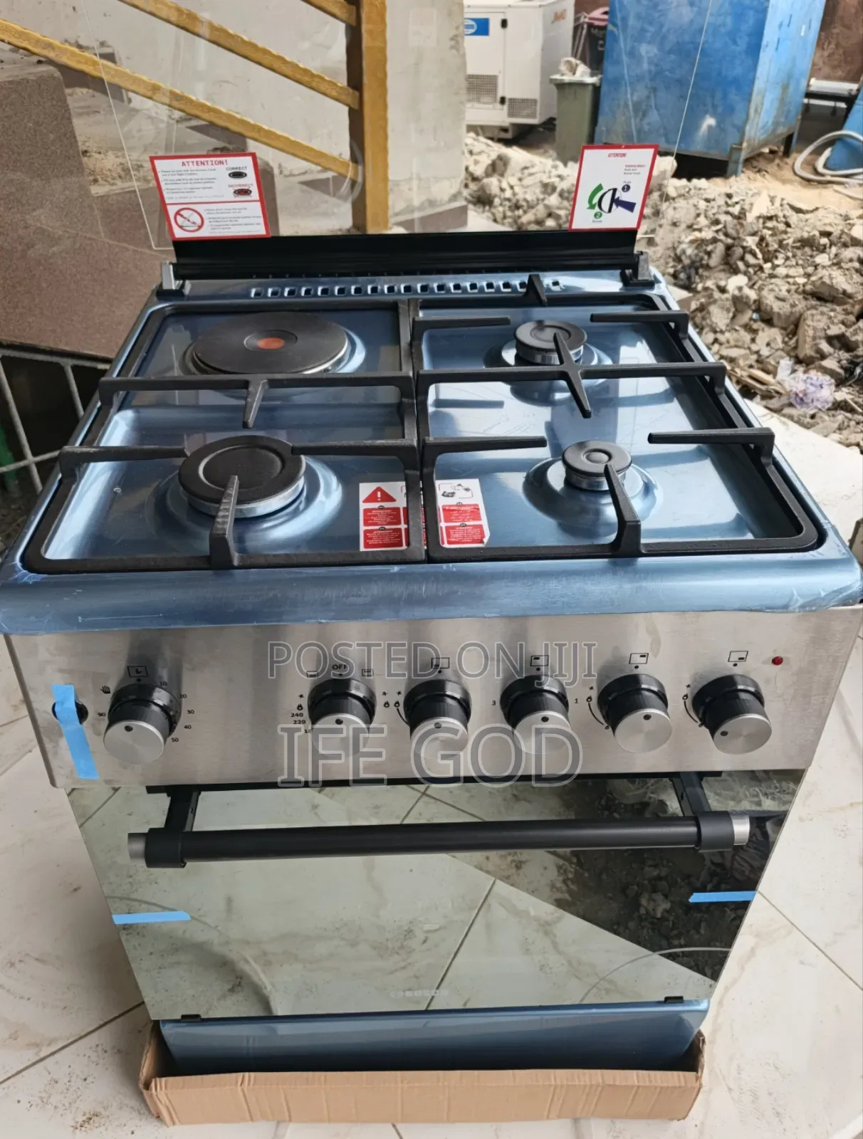 Original Quality Bosch 3+1german Technology Standing Gas Ele Cooker