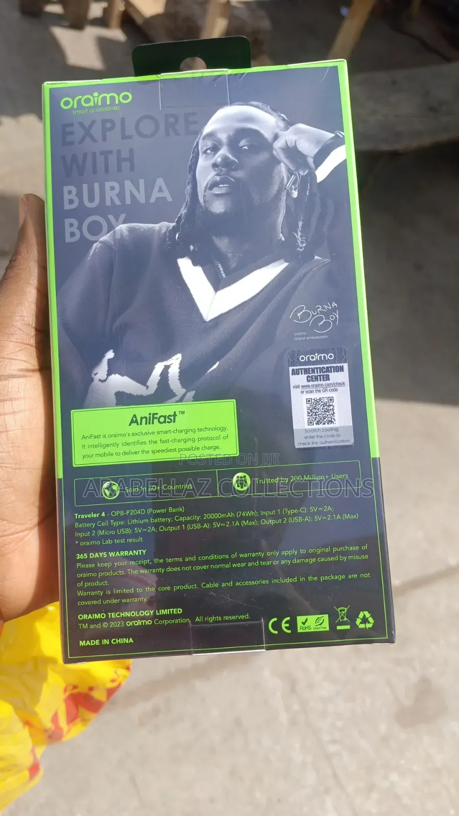 Oraimo Traveller 4 Powerbank 20,000mah