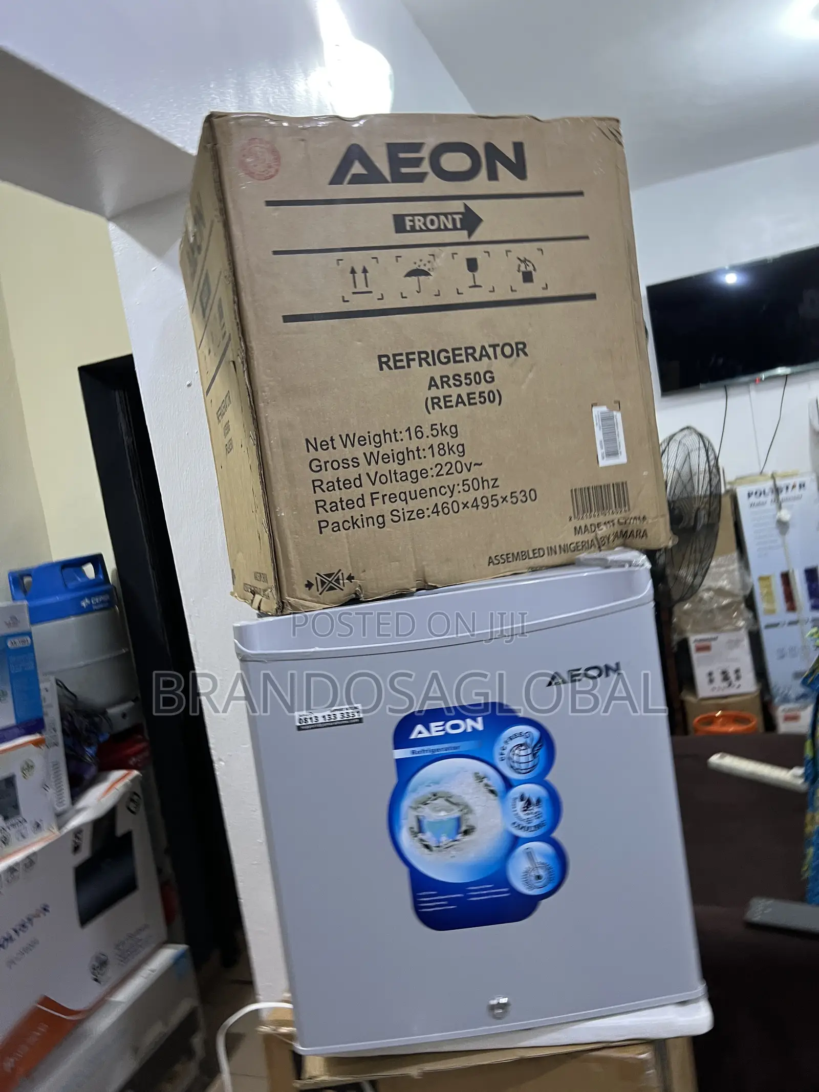 Aeon 45l Bedside Fridge Ars50g With Interior Lamp