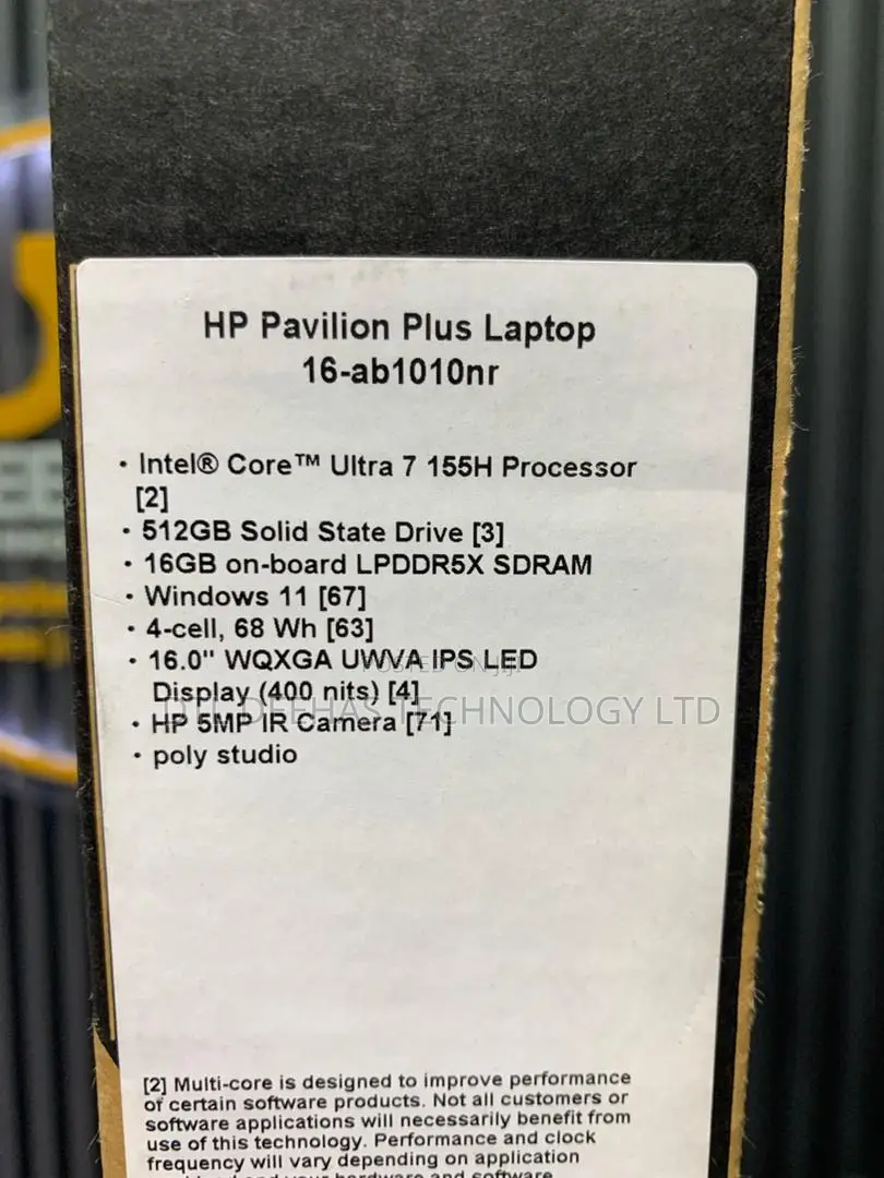 New Laptop HP 15 16GB Intel Core Ultra 7 SSD 512GB
