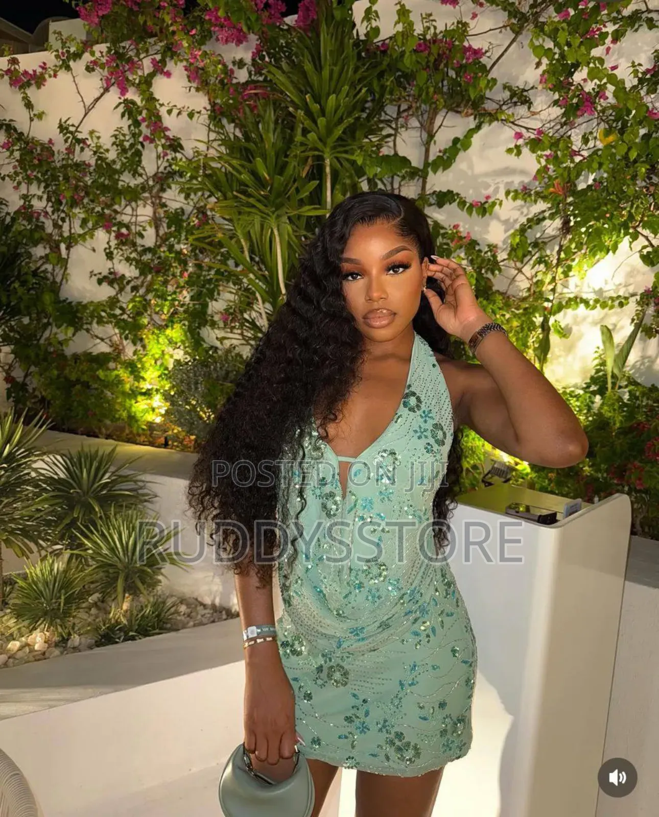Mint Green Sequin Halter Mini Dress – Backless Stunning