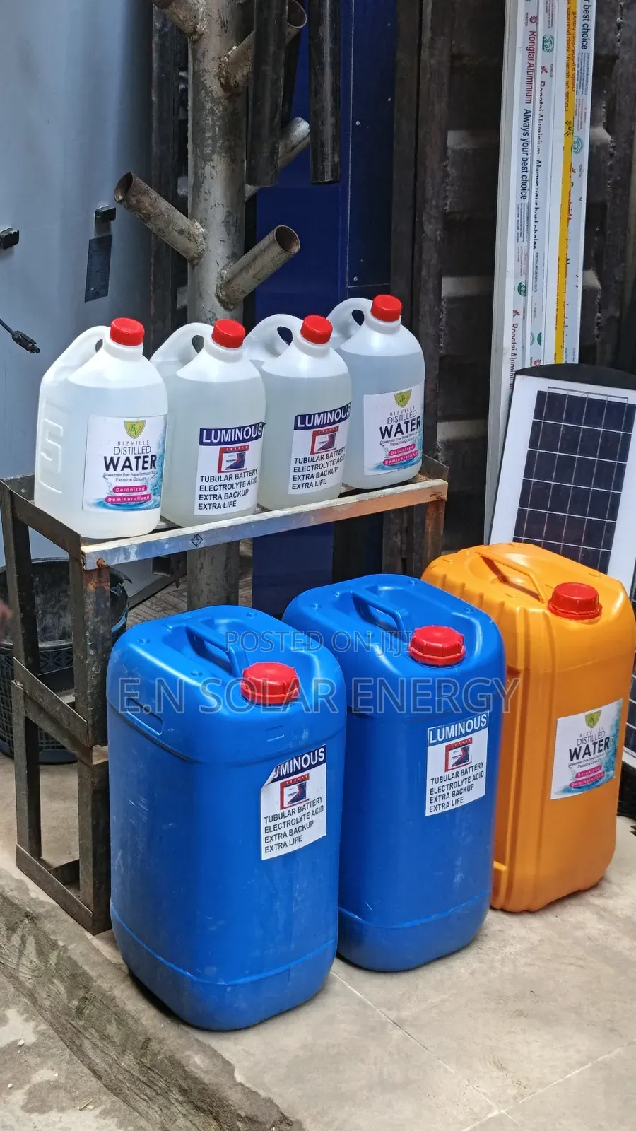 Solar Distilled Water Battery Electrolyte Acid Extra Backup Life