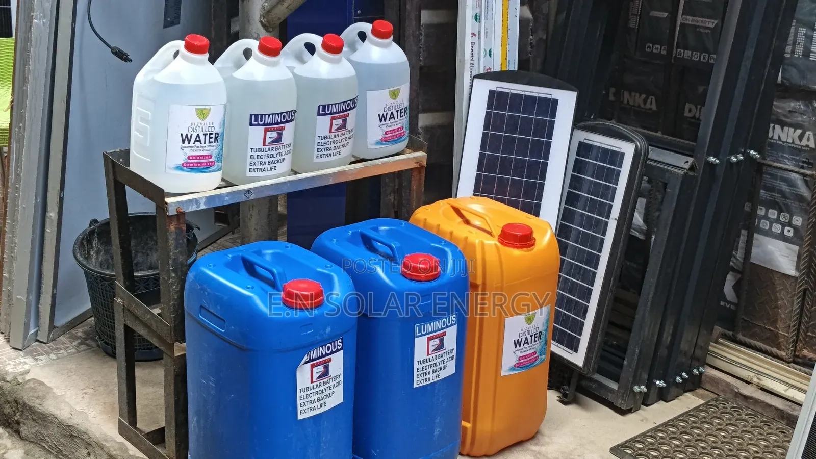 Solar Distilled Water Battery Electrolyte Acid Extra Backup Life