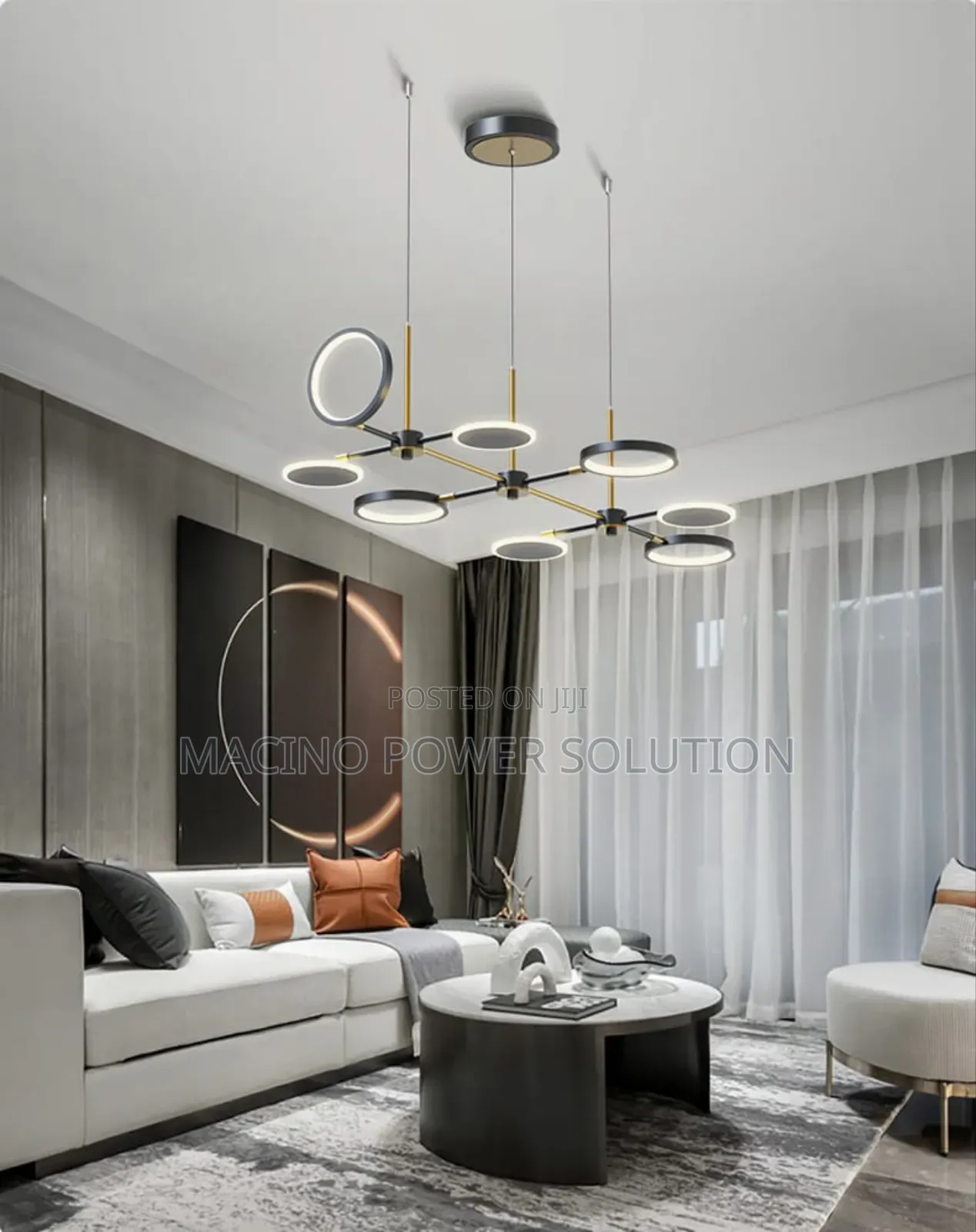 Iron Acrylic Molecular Pendant Lamp