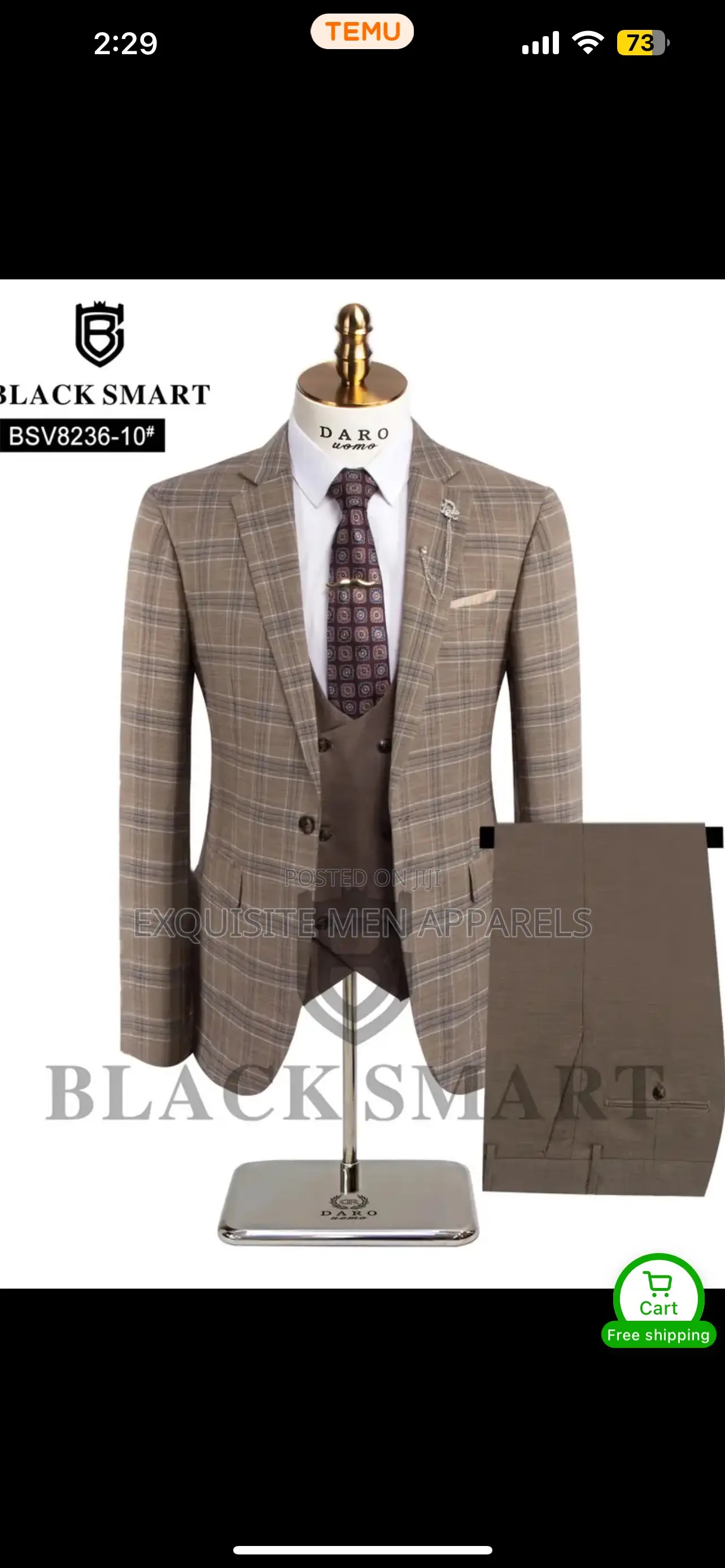 Quality Turkish Checkers Official Men’S Suit