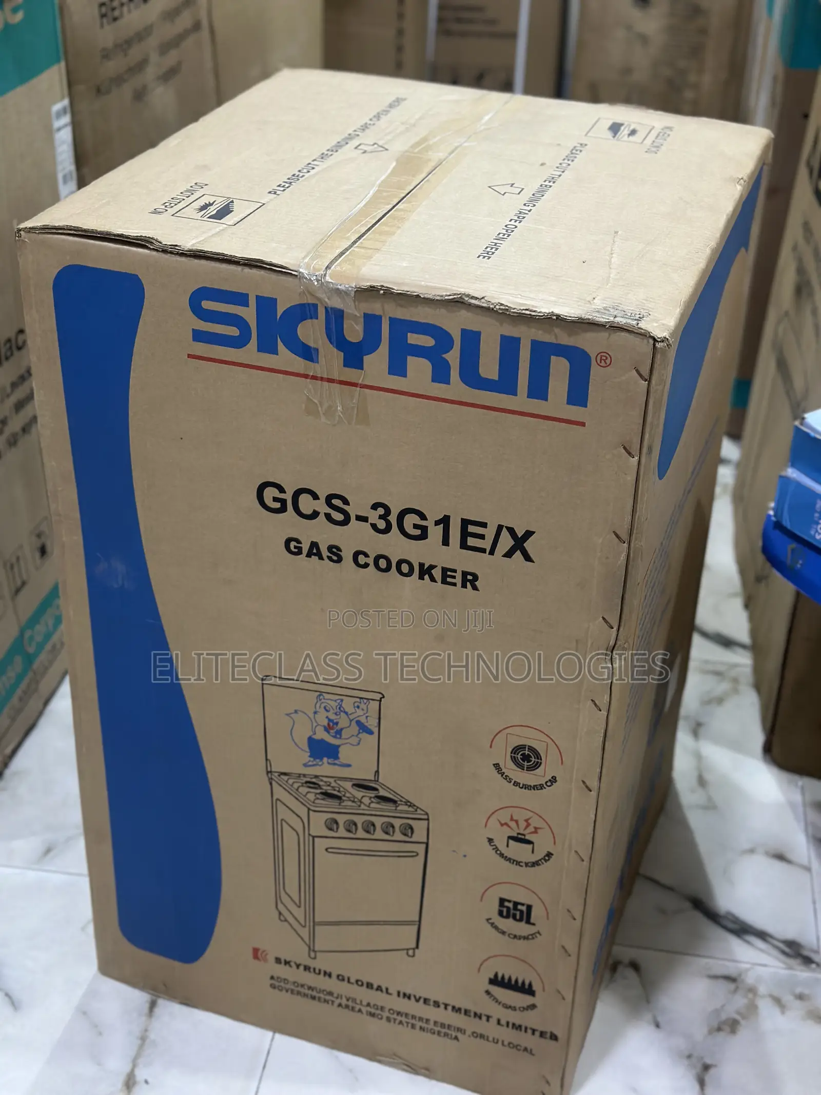 Skyrun (Gcs-3g1e/X) Four-Burner Gas Cooker