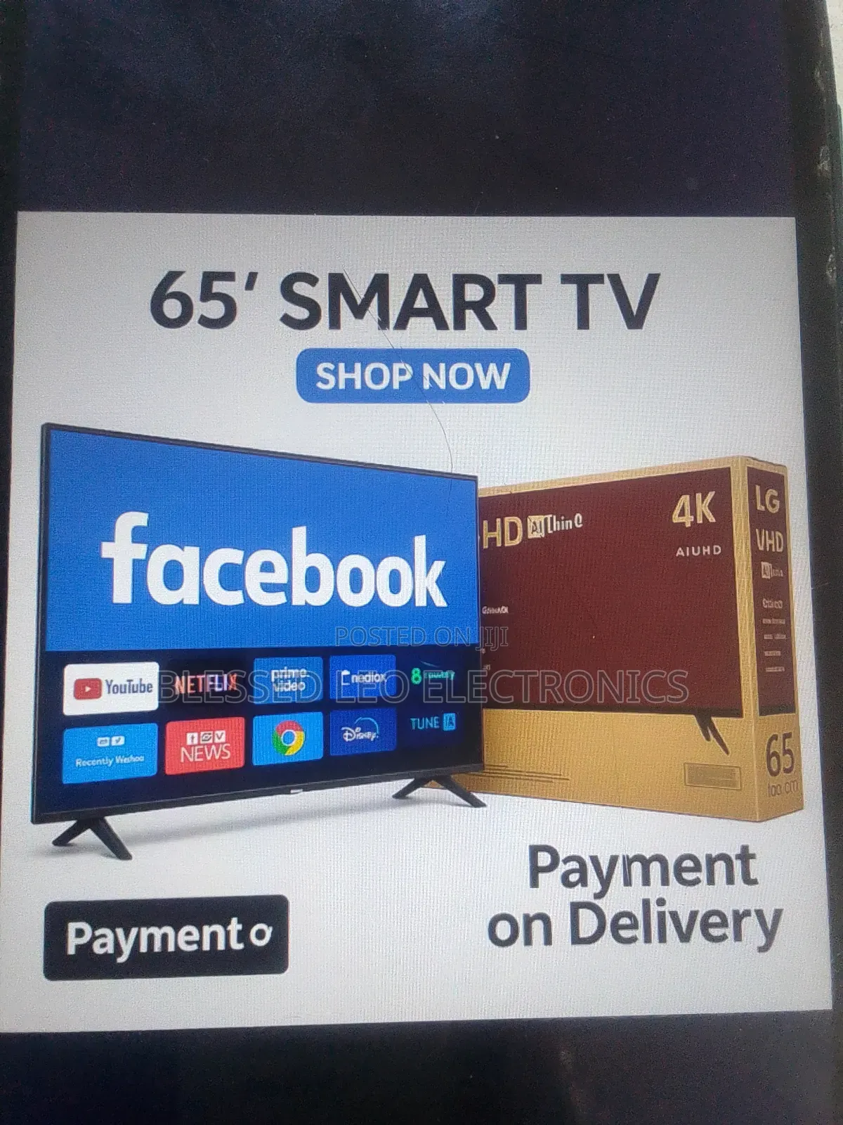 65 Inches With Great and Improved Gb Include Inbuild Airplay