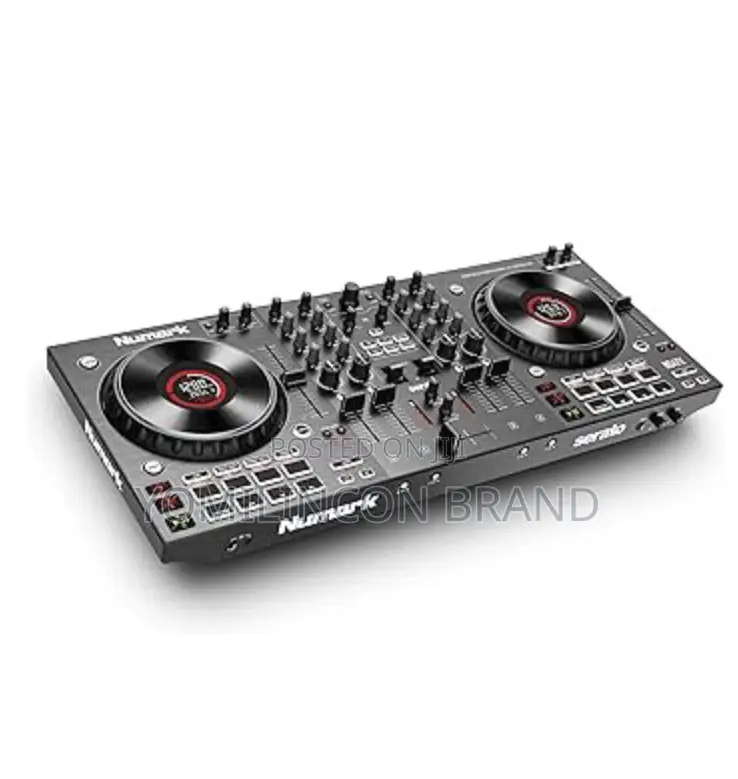 Numark Ns4fx – 4-Channel Dj Controller, Touch Jog Wheels With Display