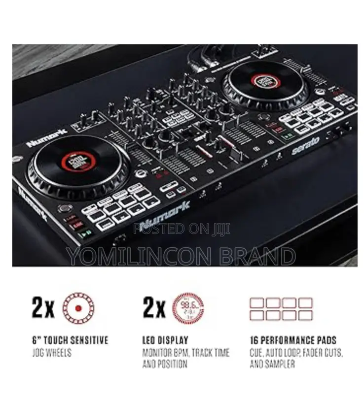 Numark Ns4fx – 4-Channel Dj Controller, Touch Jog Wheels With Display