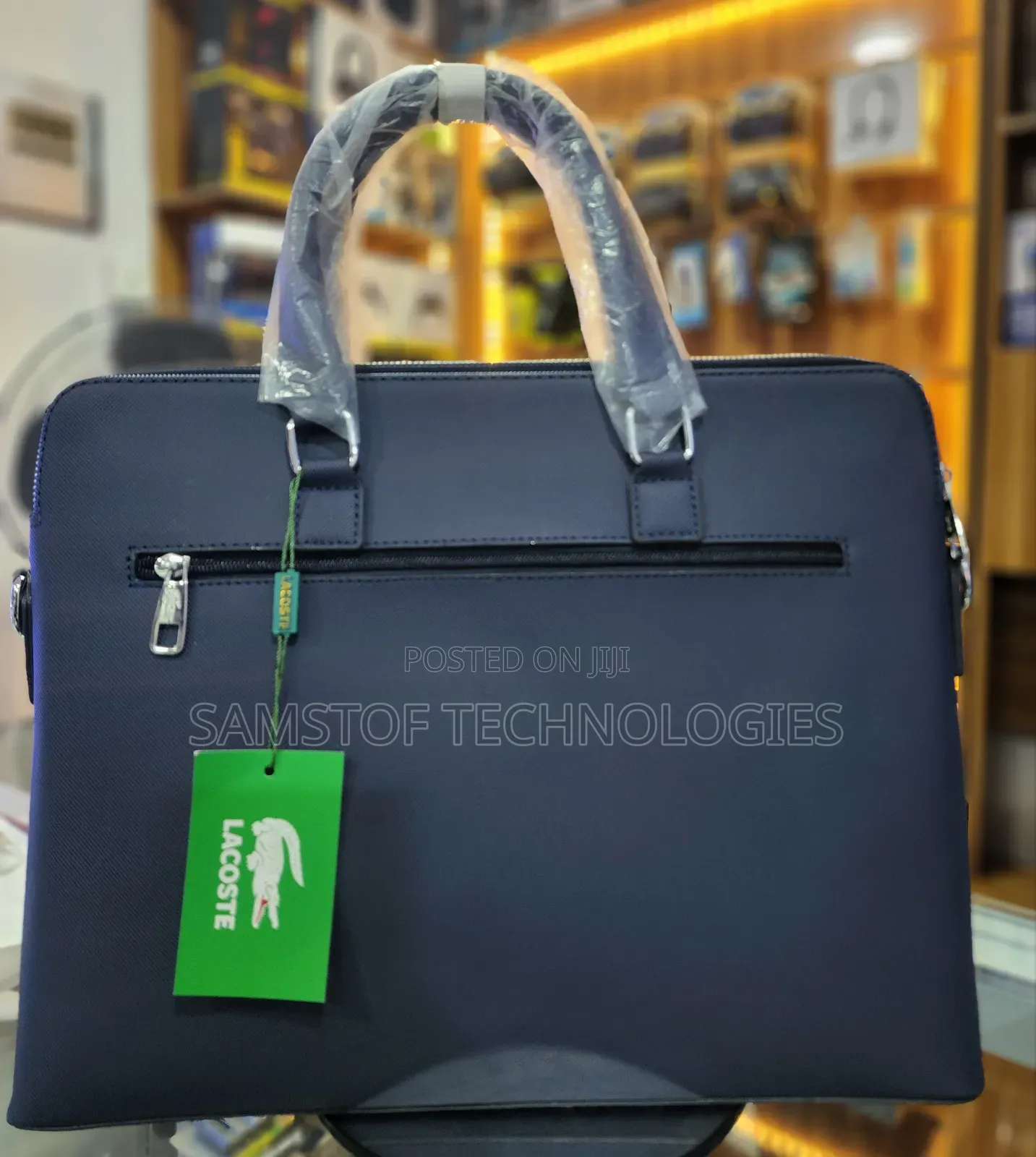 Lacoste Laptop Leather Bag